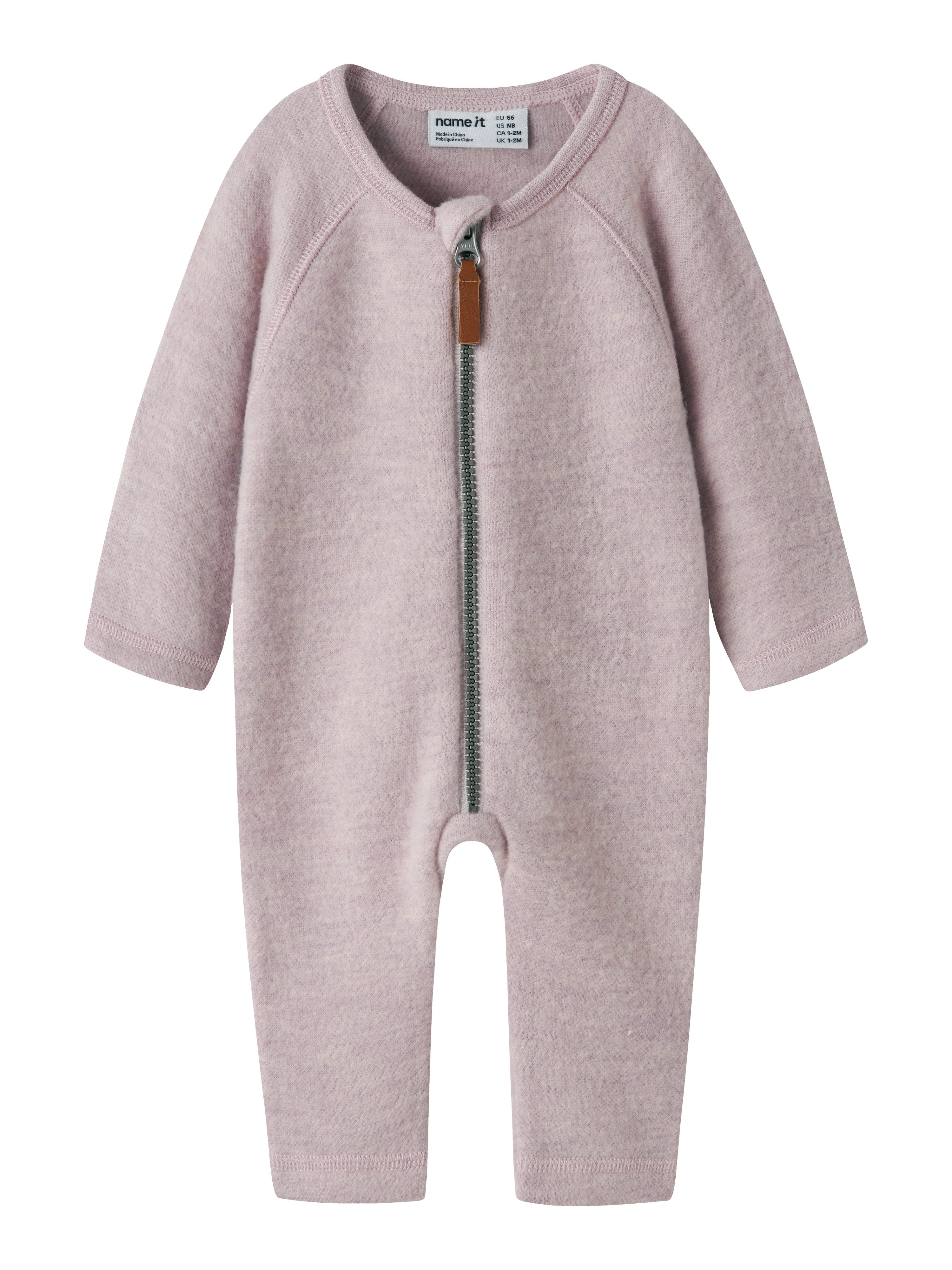 Name It Overall NBFWMINO WOOL BRU LS SUIT NOOS Wolle – Bild 2 von 5