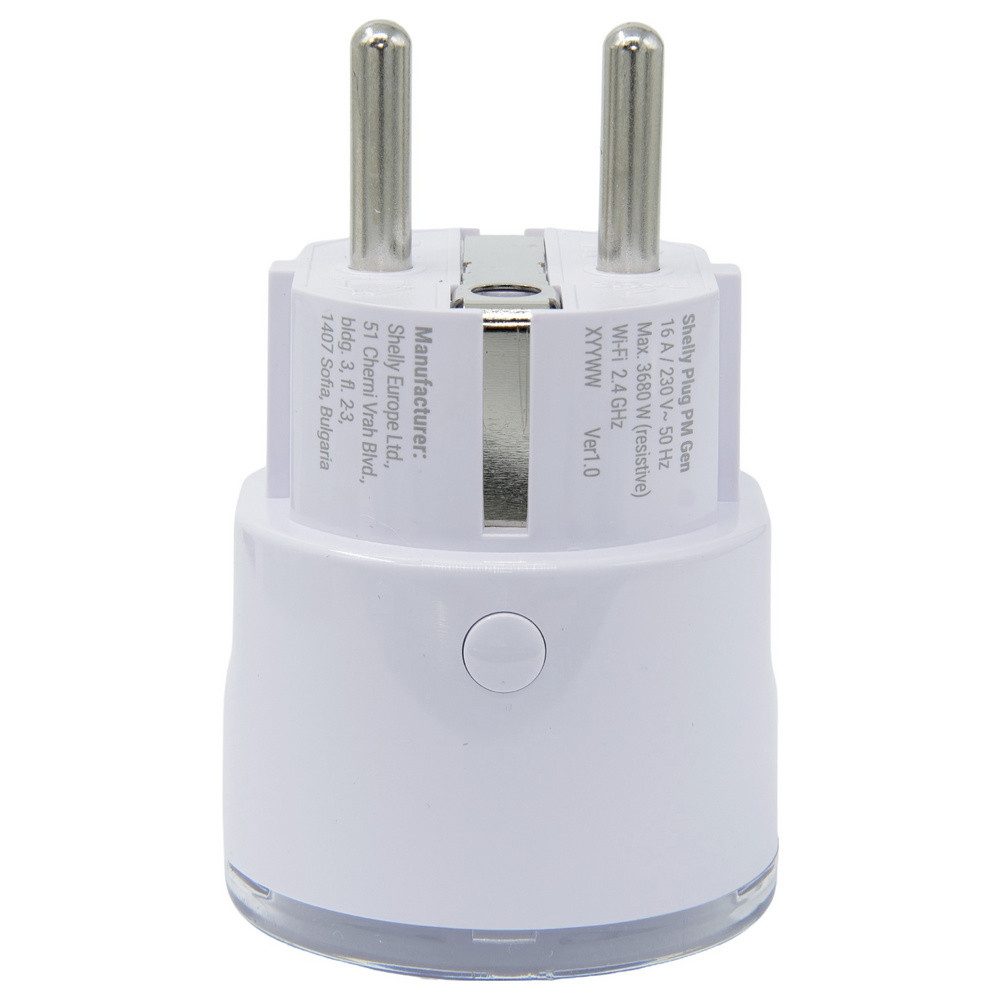 Shelly Shelly Plug PM Gen3 White Shelly Funk-Steckdose Wi-Fi, Bluetooth Smart-Home-Zubehör – Bild 4 von 5