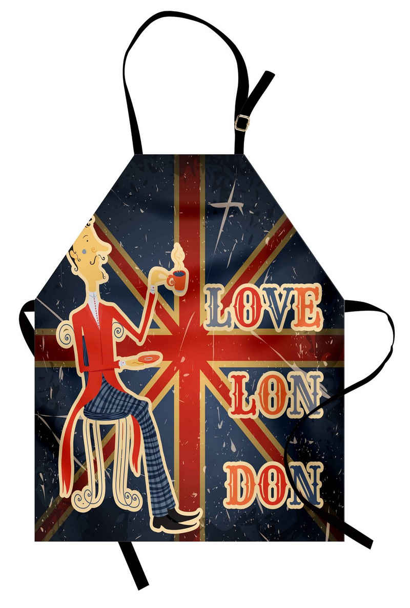 Abakuhaus Kochschürze Höhenverstellbar Klare Farben ohne verblassen, Städtisch London Englisch Man-Flagge