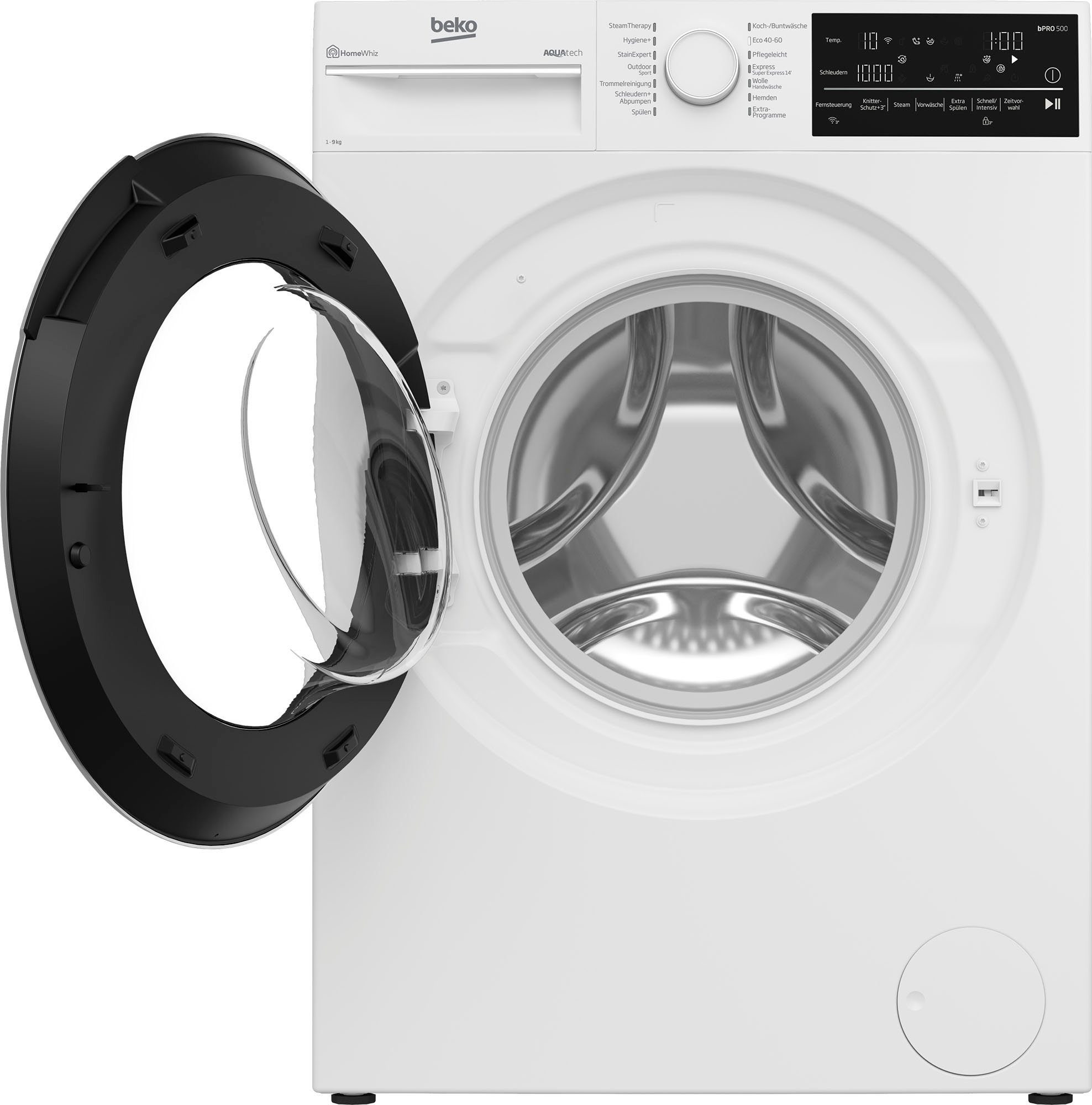 BEKO Waschmaschine B5WFT89418W, kg, 9 1400 U/min