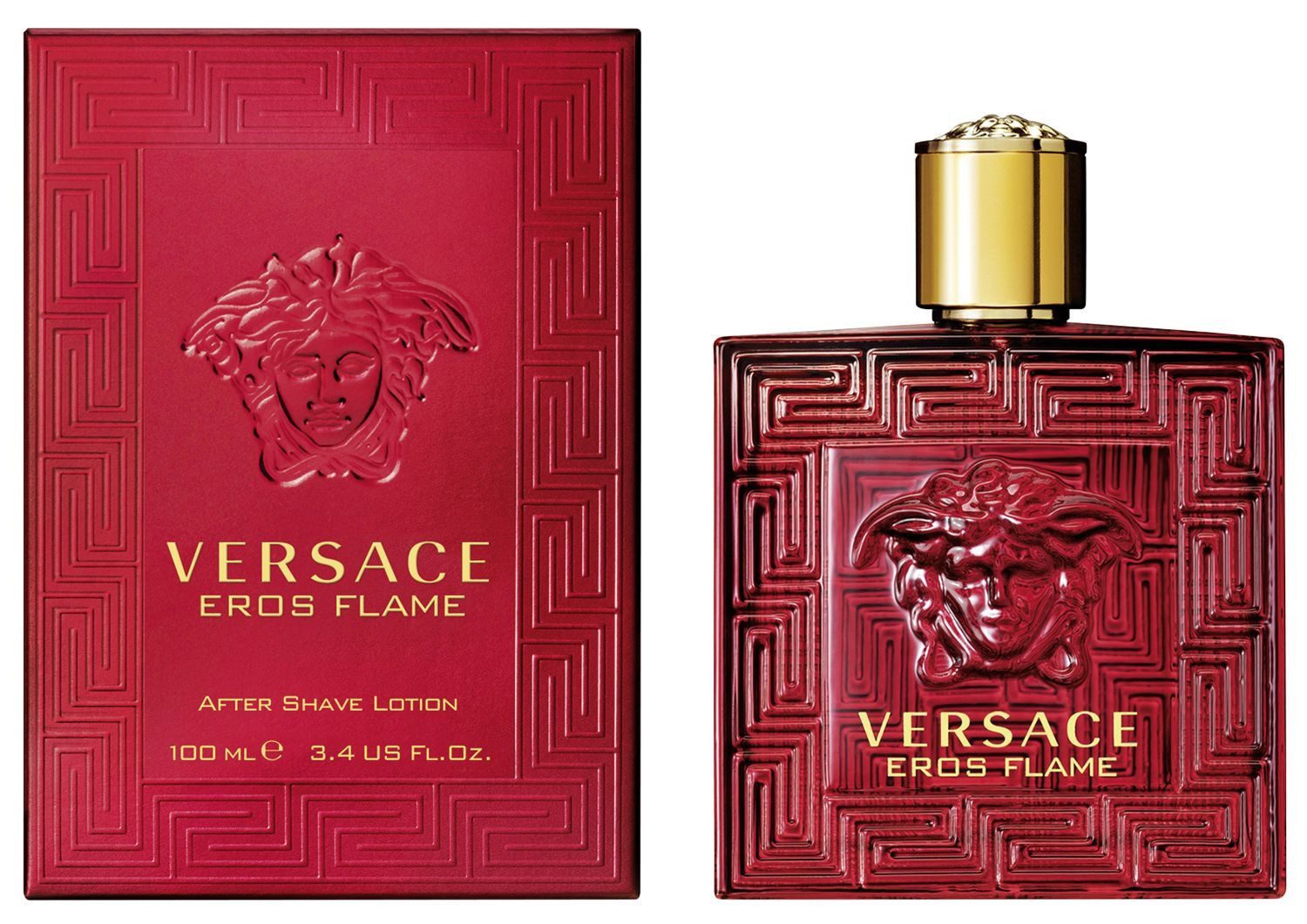 Versace After Shave Lotion Eros Flame Männer, VERSACE, Herren, nach der Rasur