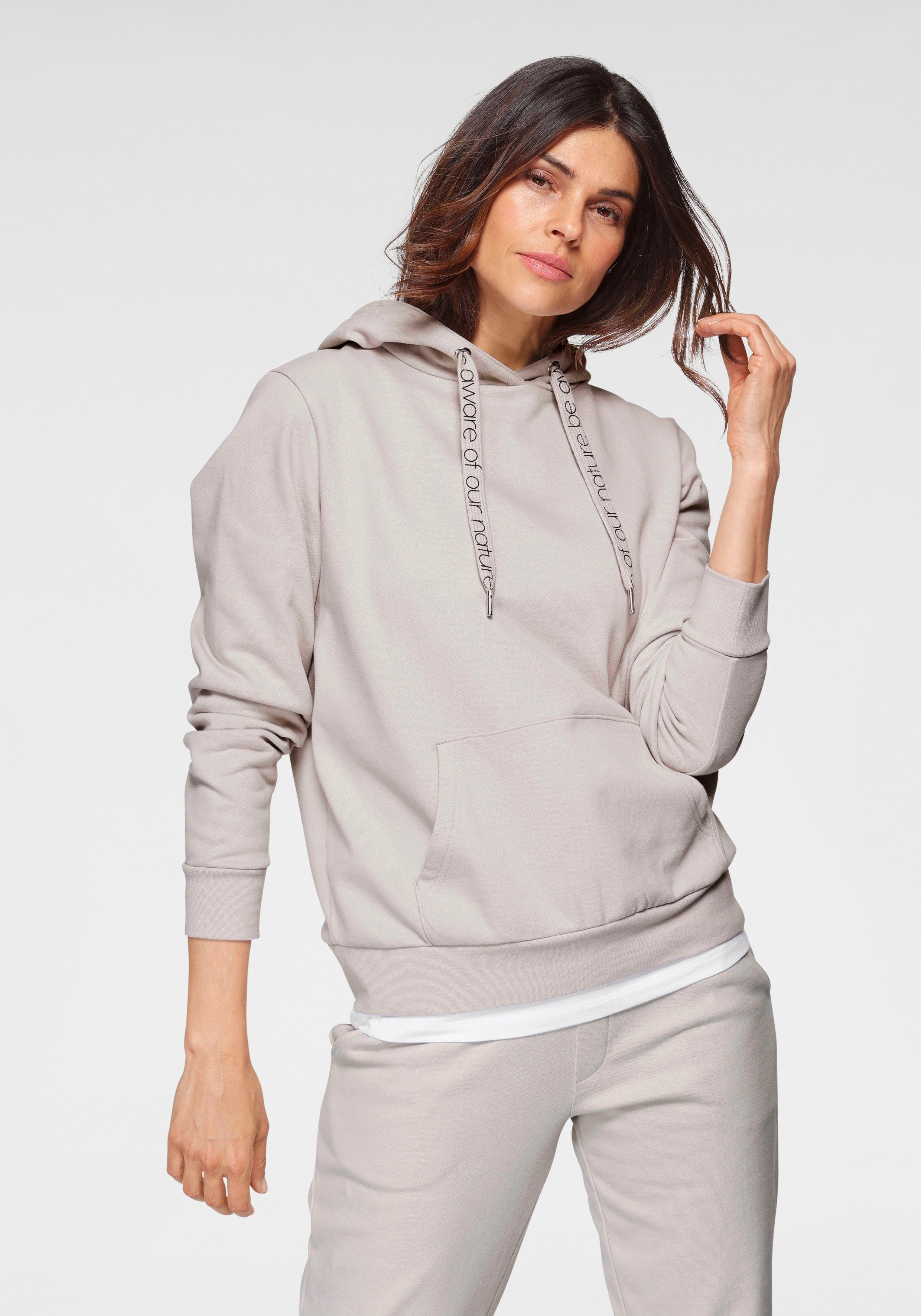 nachhaltig beige OTTO Bio-Baumwolle zertifiziert Kapuzensweatshirt aus - HOODIE products GOTS