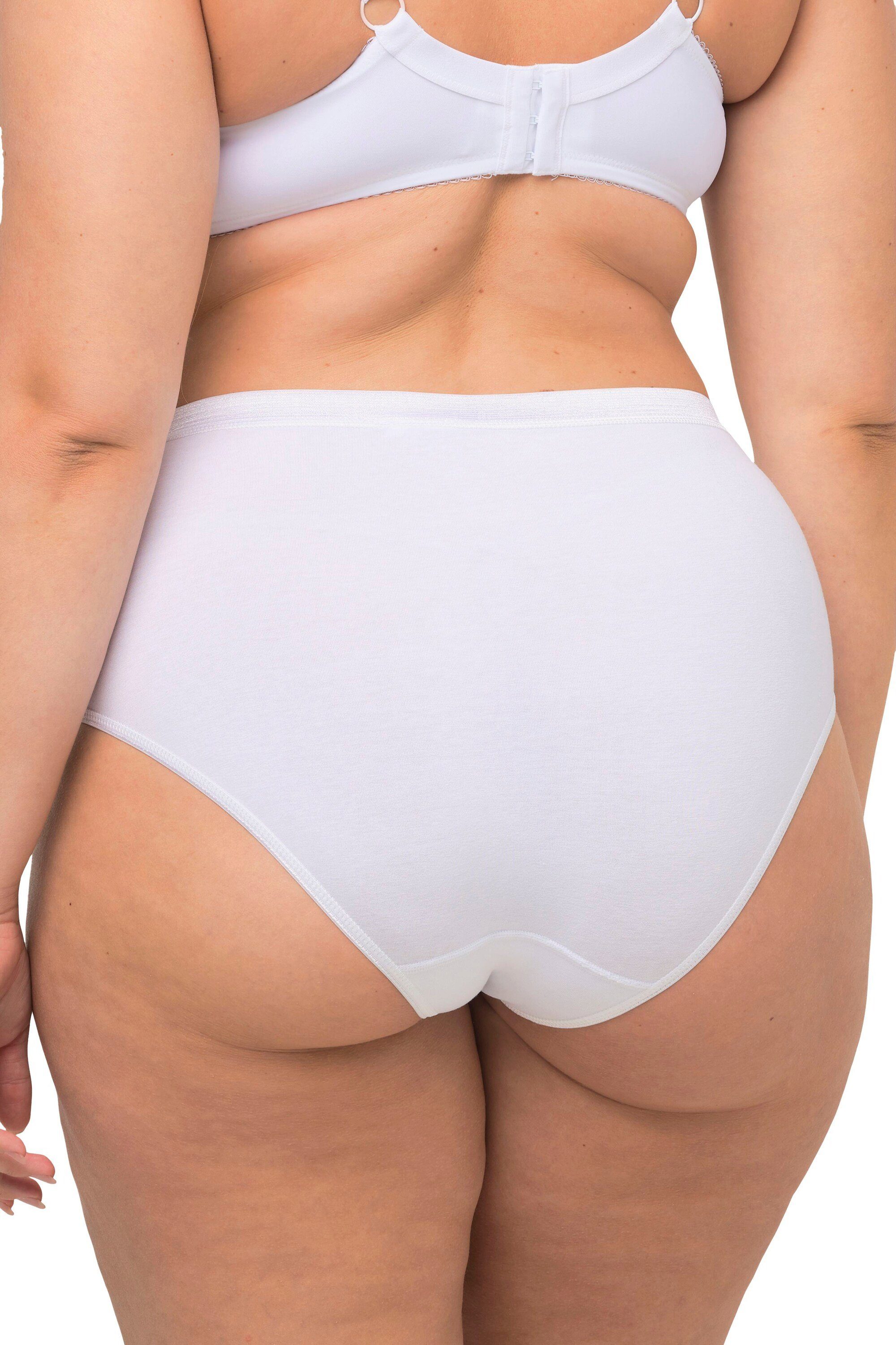 Ulla Popken Slip Taillenslip Unterhose höher geschnitten 3er Pack (3-St)