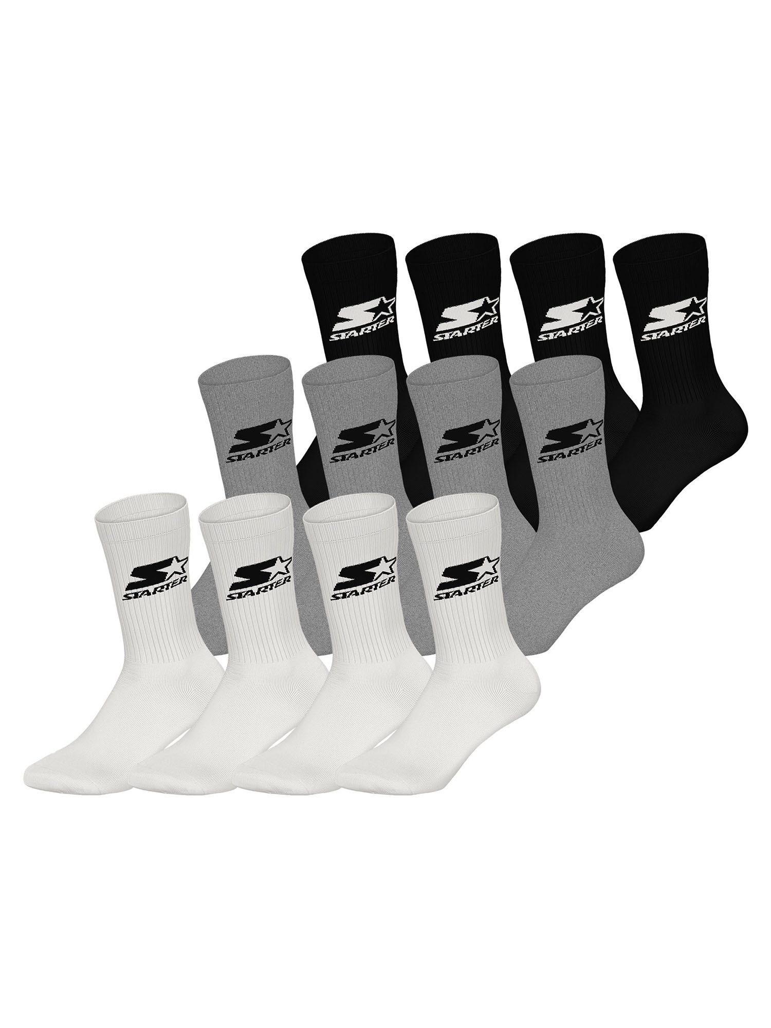 Starter Basicsocken Crew (12-Paar) Socken, Baumwollsocken, Alltagsocken