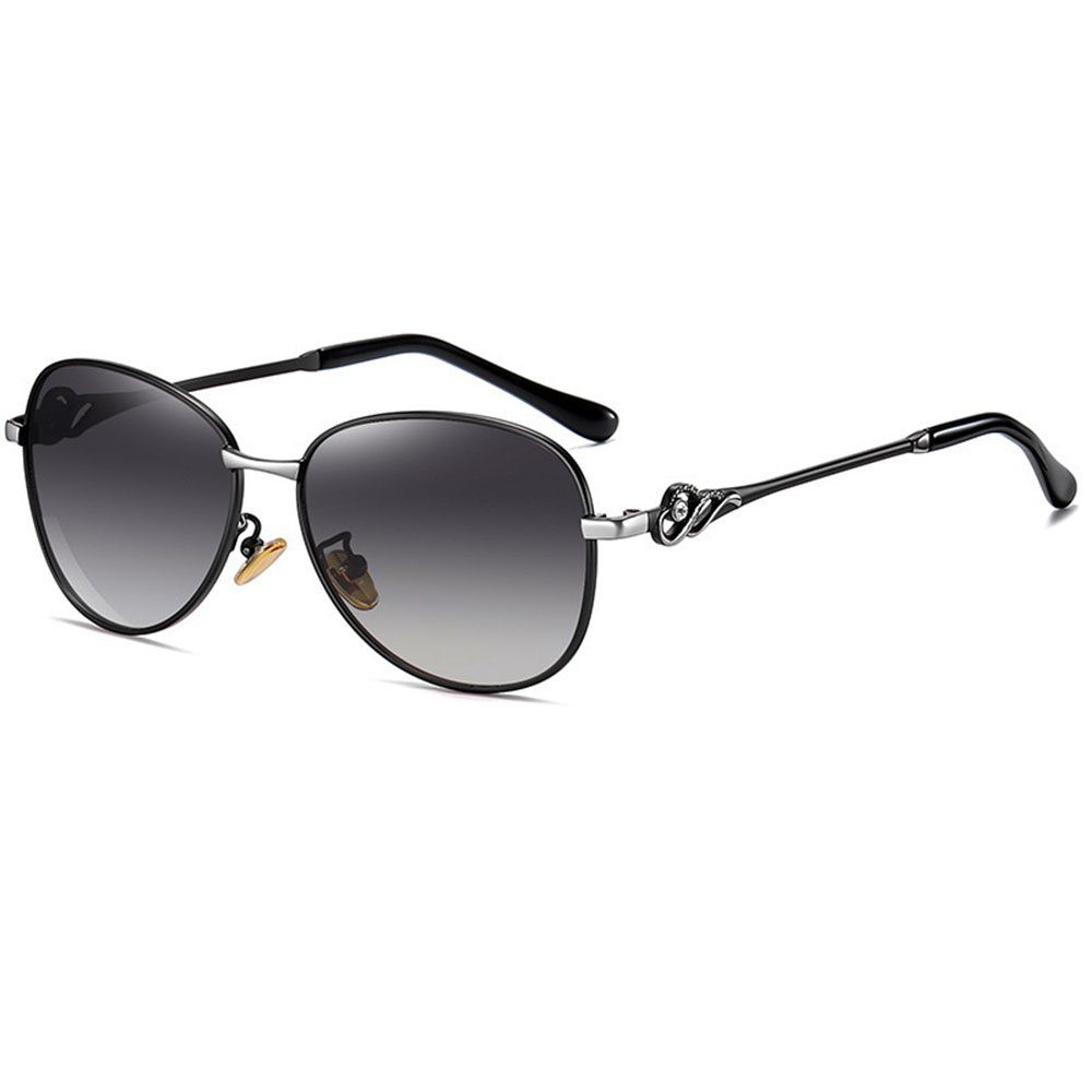 Haiaveng Sonnenbrille Groß Frauen Sonnenbrillen, Polarisierte Damen Sonnenbrille Klassisch Vintage Brille Mode mit UV Schutz Sunglasses
