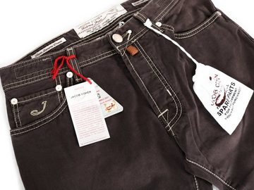 JACOB COHEN Straight-Jeans Handgefertigte Jeans Hose Lila - J620-Vintage 060
