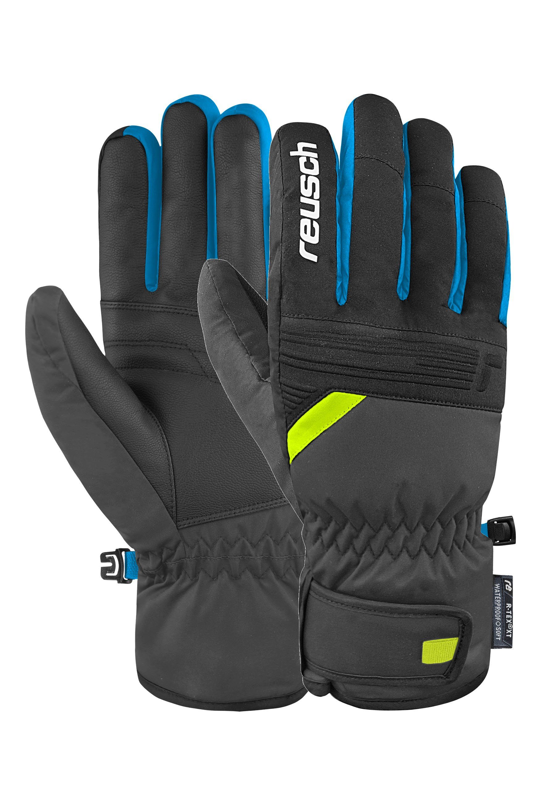 und R-TEX warm XT wasserdicht Baldo Skihandschuhe grau-gelb Reusch