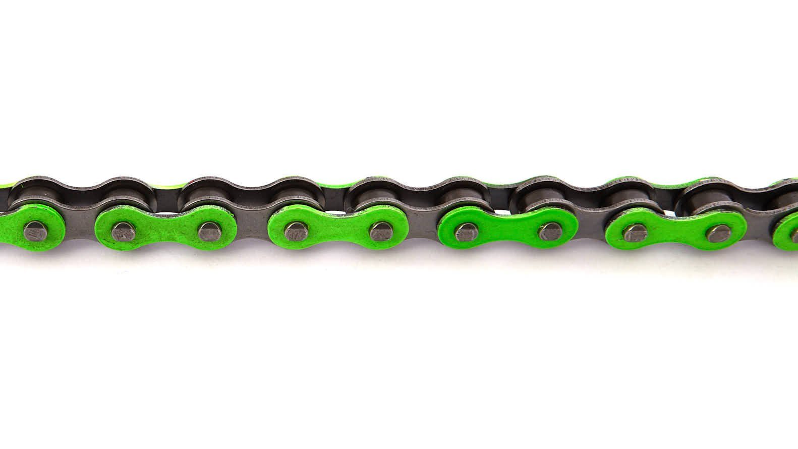 KHEbikes Fahrradkette BMX Kette KHE grün Passt an jedes Freestyle BMX