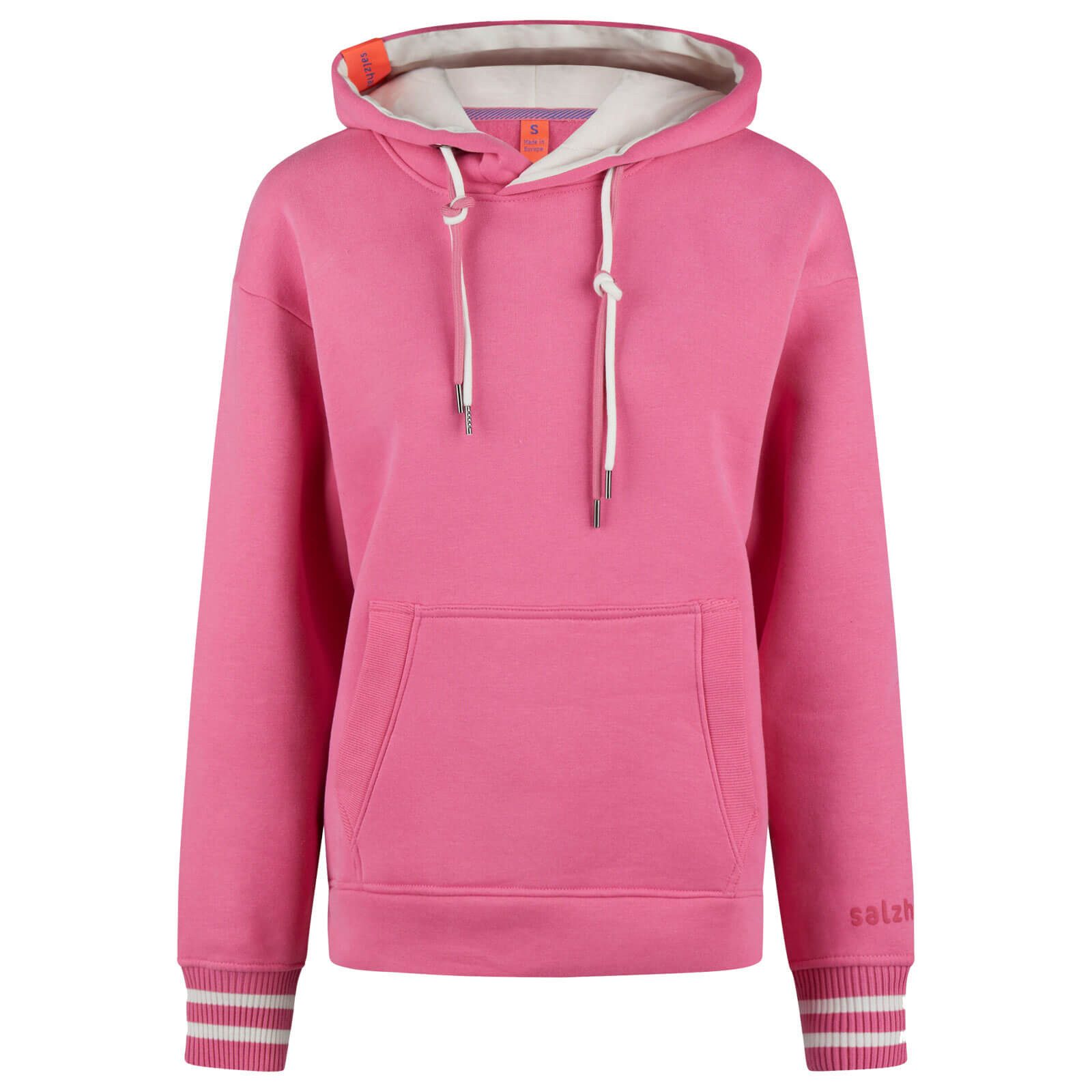 salzhaut Kapuzenpullover Damen Hoodie Verdattert Unifarben günstig online kaufen