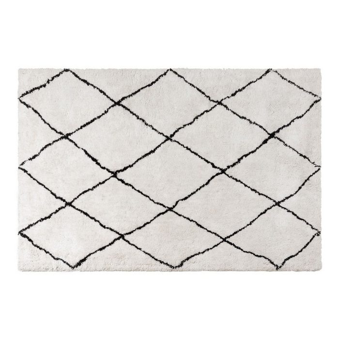 Teppich Teppich 110x60 natur/schwarz KAFET Massivmoebel24 Höhe: 2 mm