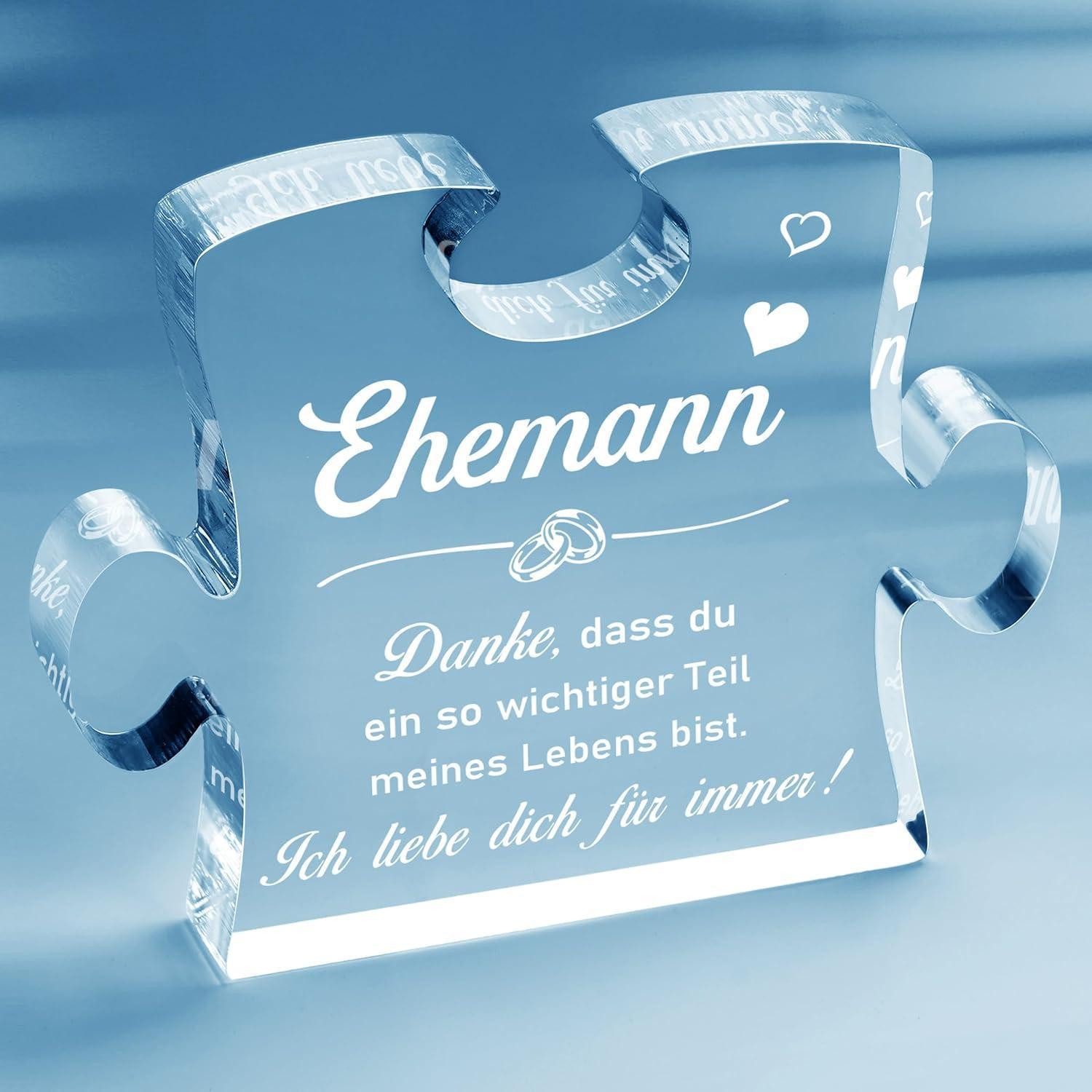 LuxusKollektion Rahmenpuzzle Geschenk Ehemann Acryl Puzzle Sinnvolle Geschenke Männer Liebe Dich, Puzzleteile