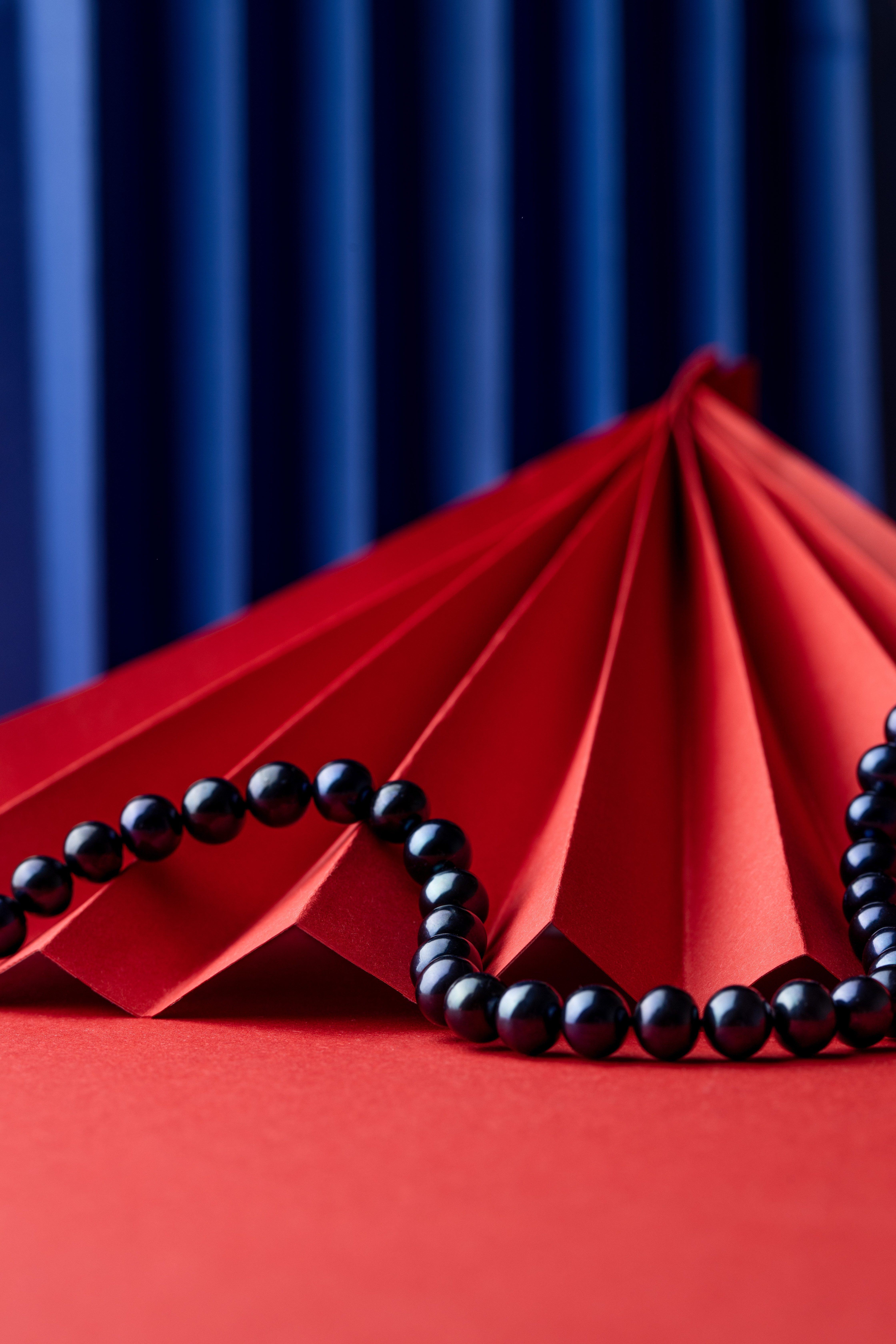 Gaura Pearls Perlenkette elegant schwarz rund 50 cm echte Süßwasserzuchtper günstig online kaufen