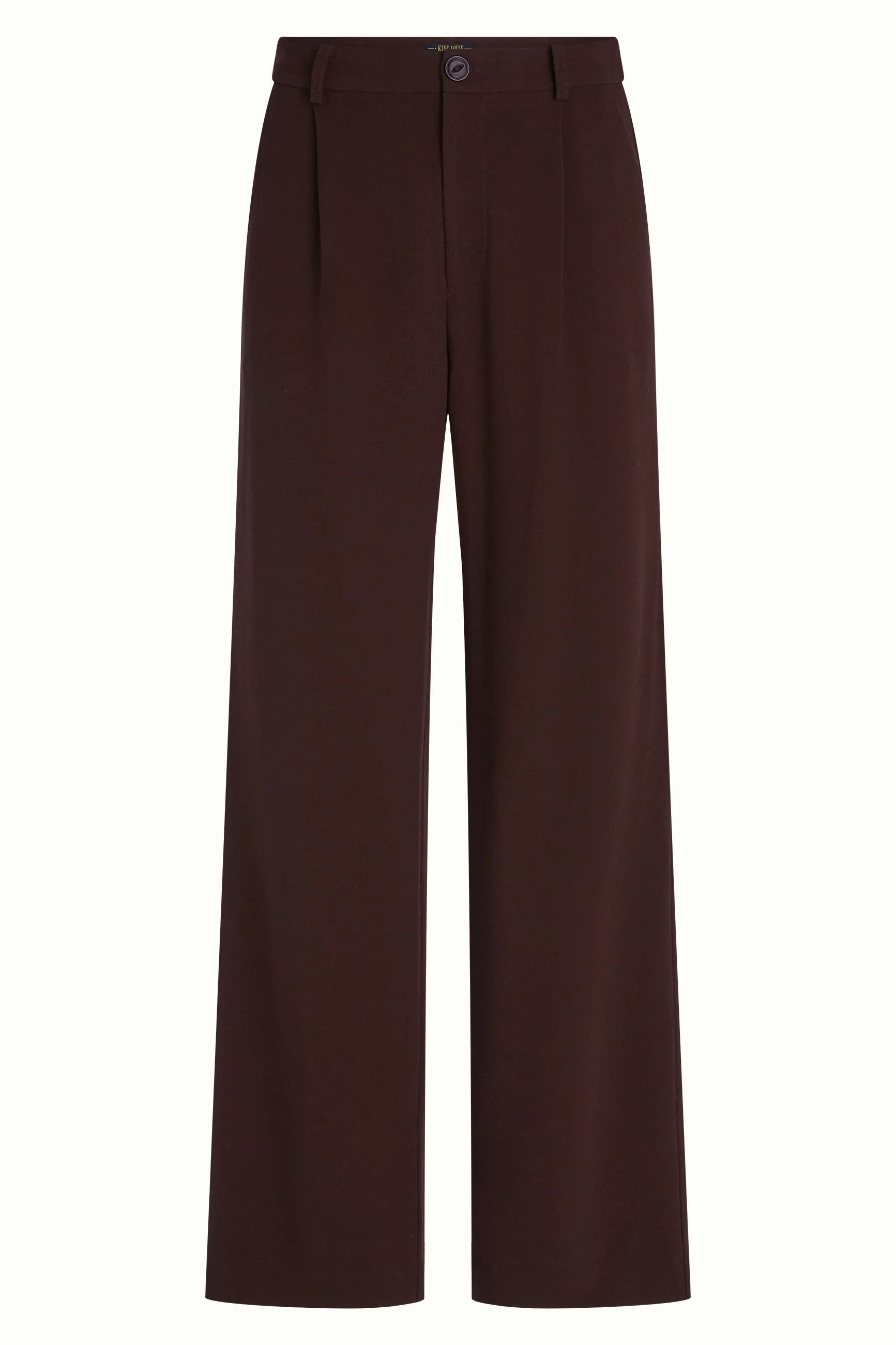 King Louie Palazzohose Lynn Pants Woven Crepe - Stoffhose mit weitem Bein und Falten