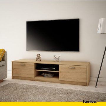 Furnica TV-Schrank JANE - TV Schrank mit 2 Türen und 1 Regal Matt H36cm B160cm T41cm