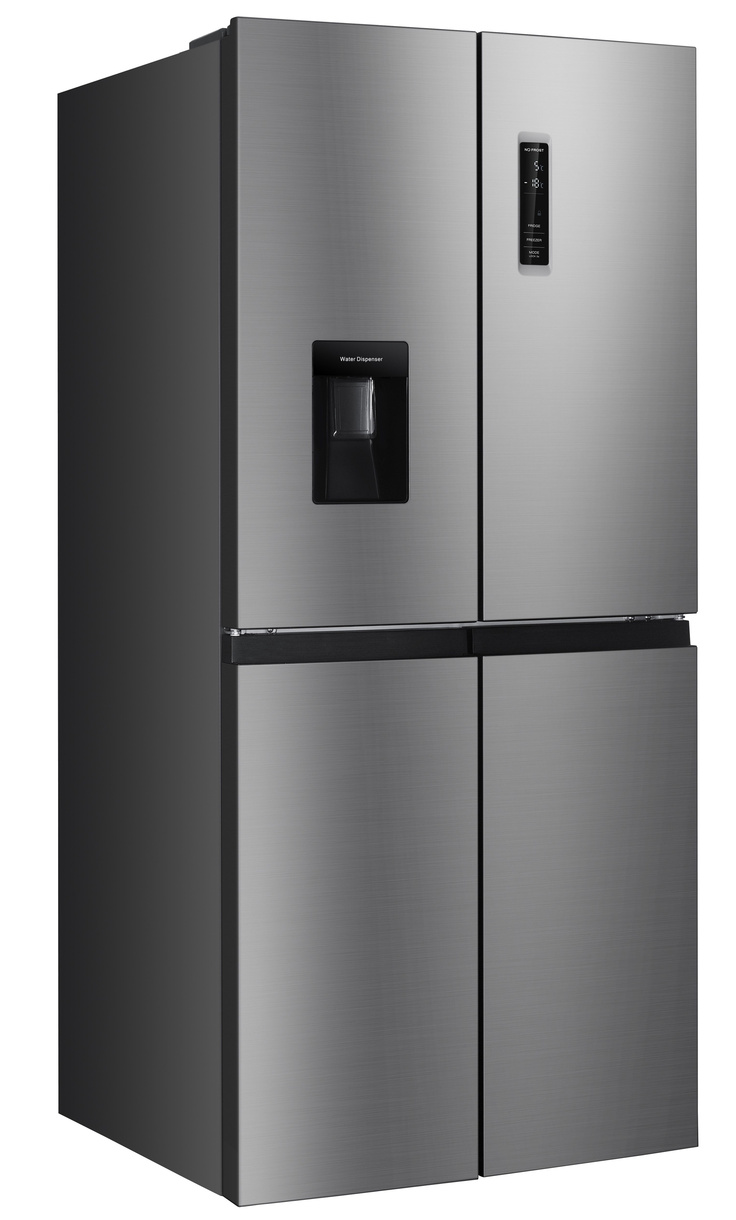 Hanseatic Multi Door HCDC18080CWDI, 180 cm hoch, 79 cm breit, NoFrost, Wasserspender, Display