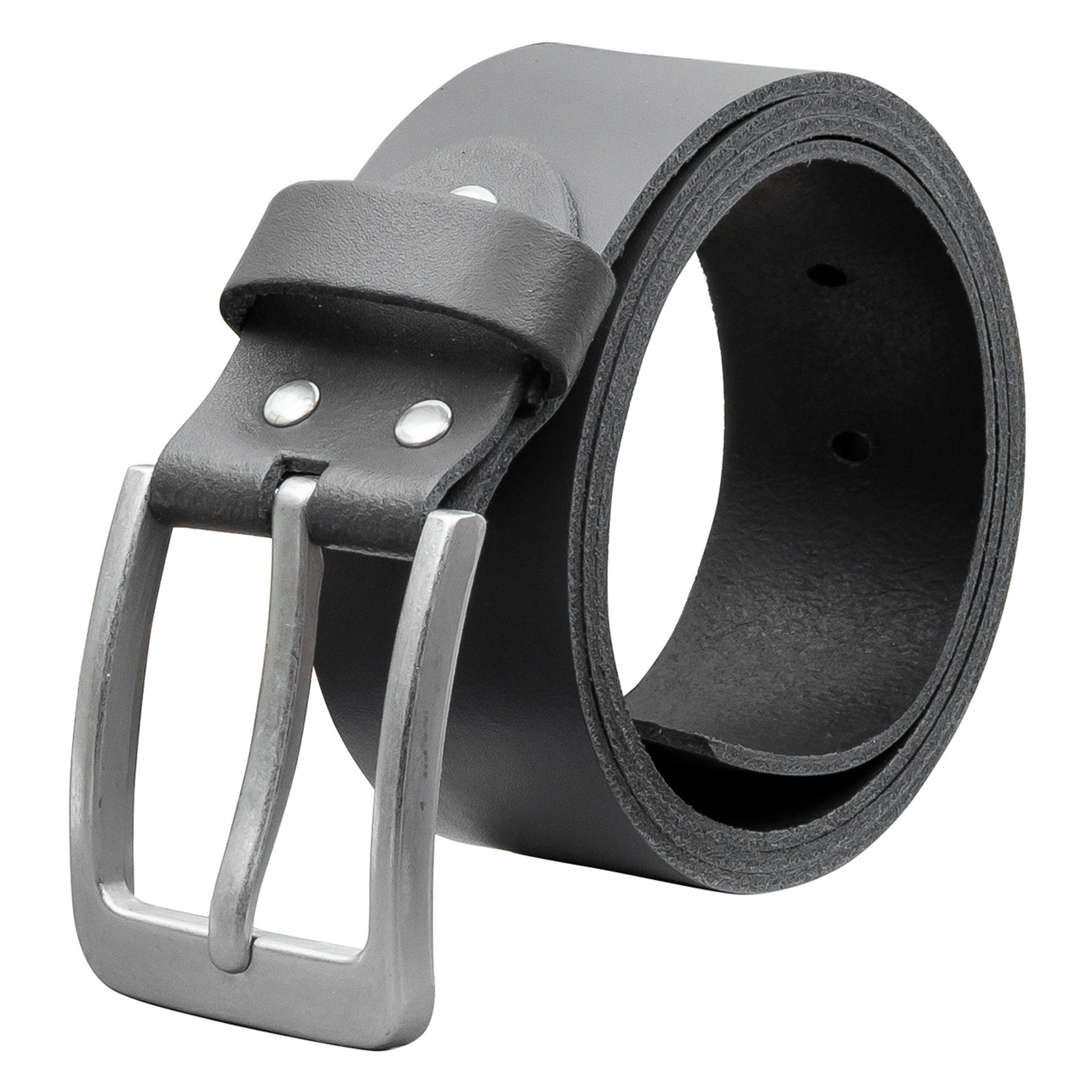 COLOGNEBELT Ledergürtel OM56-SL-Grau MADE IN GERMANY, Grau Kürzbar, 100 % E günstig online kaufen