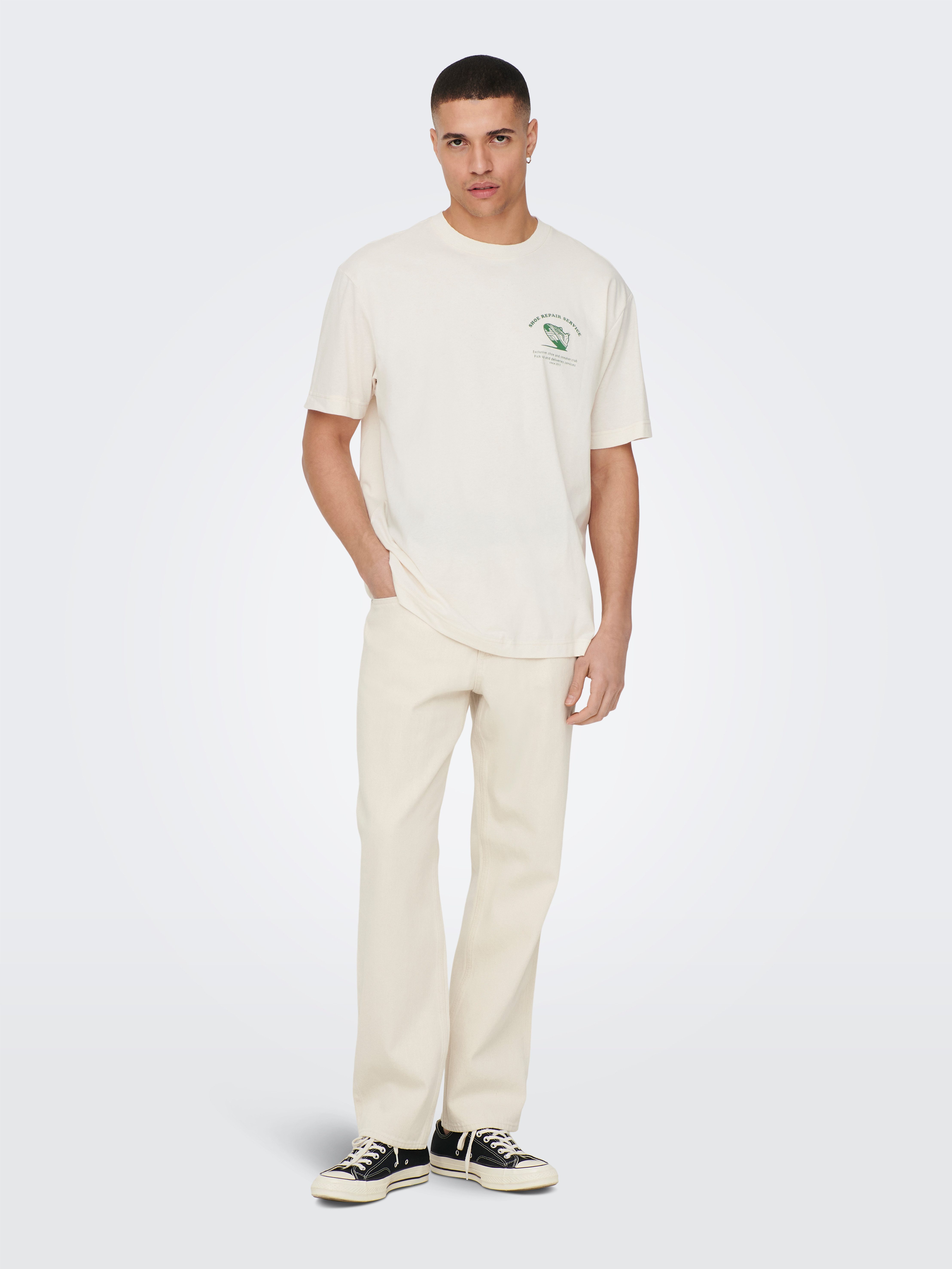 ONLY & SONS Regular-fit-Jeans ONSEDGE STRAIGHT BROMO 0017 DOT DNM NOOS