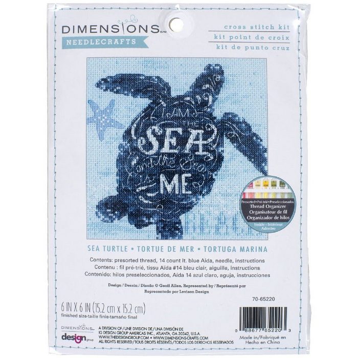 Dimensions Kreativset Dimensions Kreuzstich Set "Meeresschildkröte" (embroidery kit)