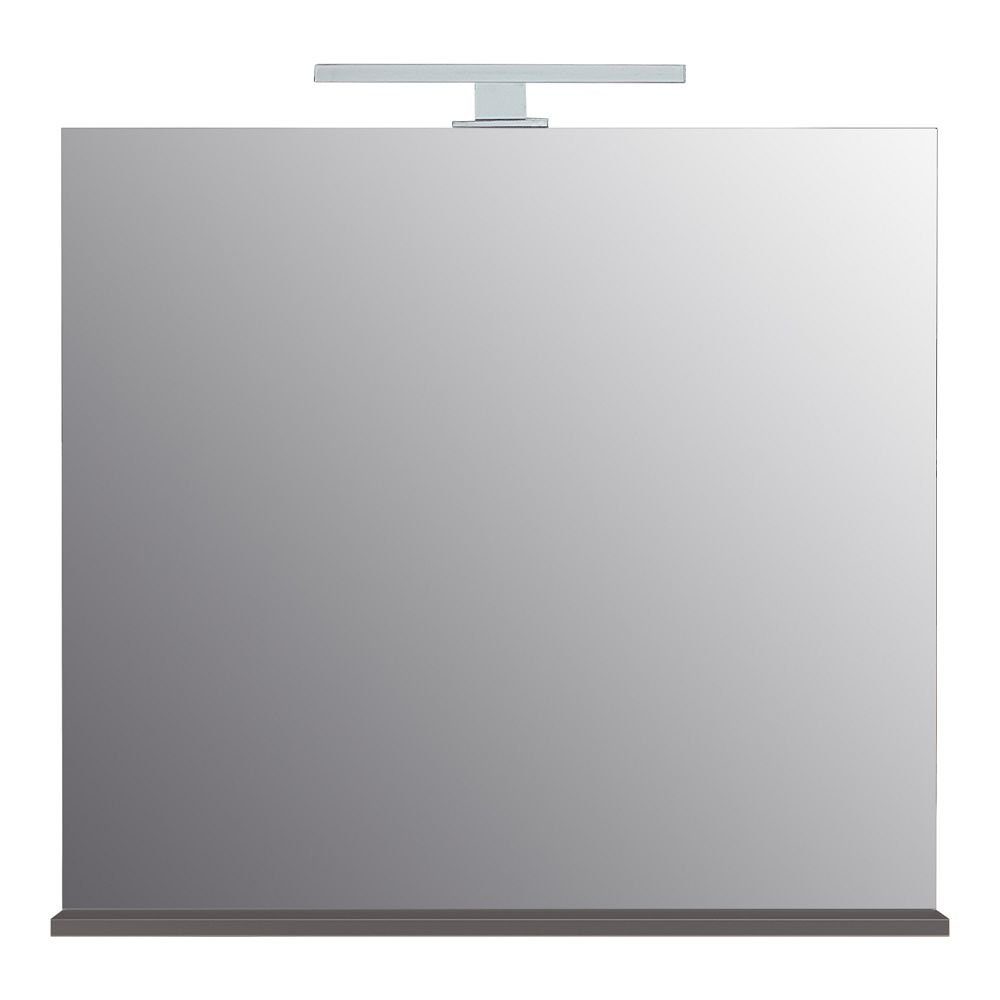 - Lomadox Badezimmer MACUL-01, 76x75x15cm Graphit Badspiegel Spiegel Beleuchtung Wandspiegel