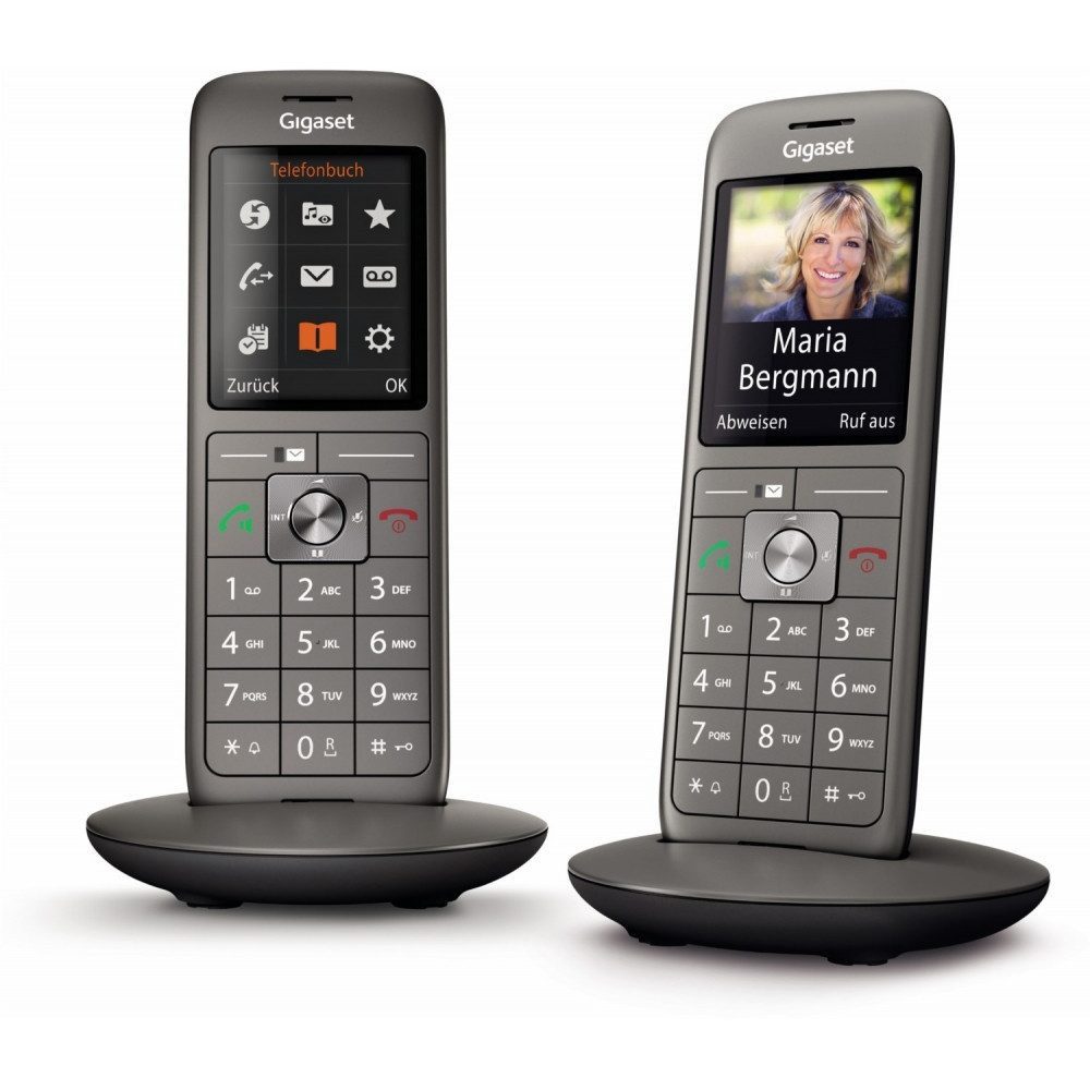 Gigaset CL660HX Duo Schnurloses DECT-Telefon (Mobilteile: 2, Design-DECT-Telefon, Duo-Set)