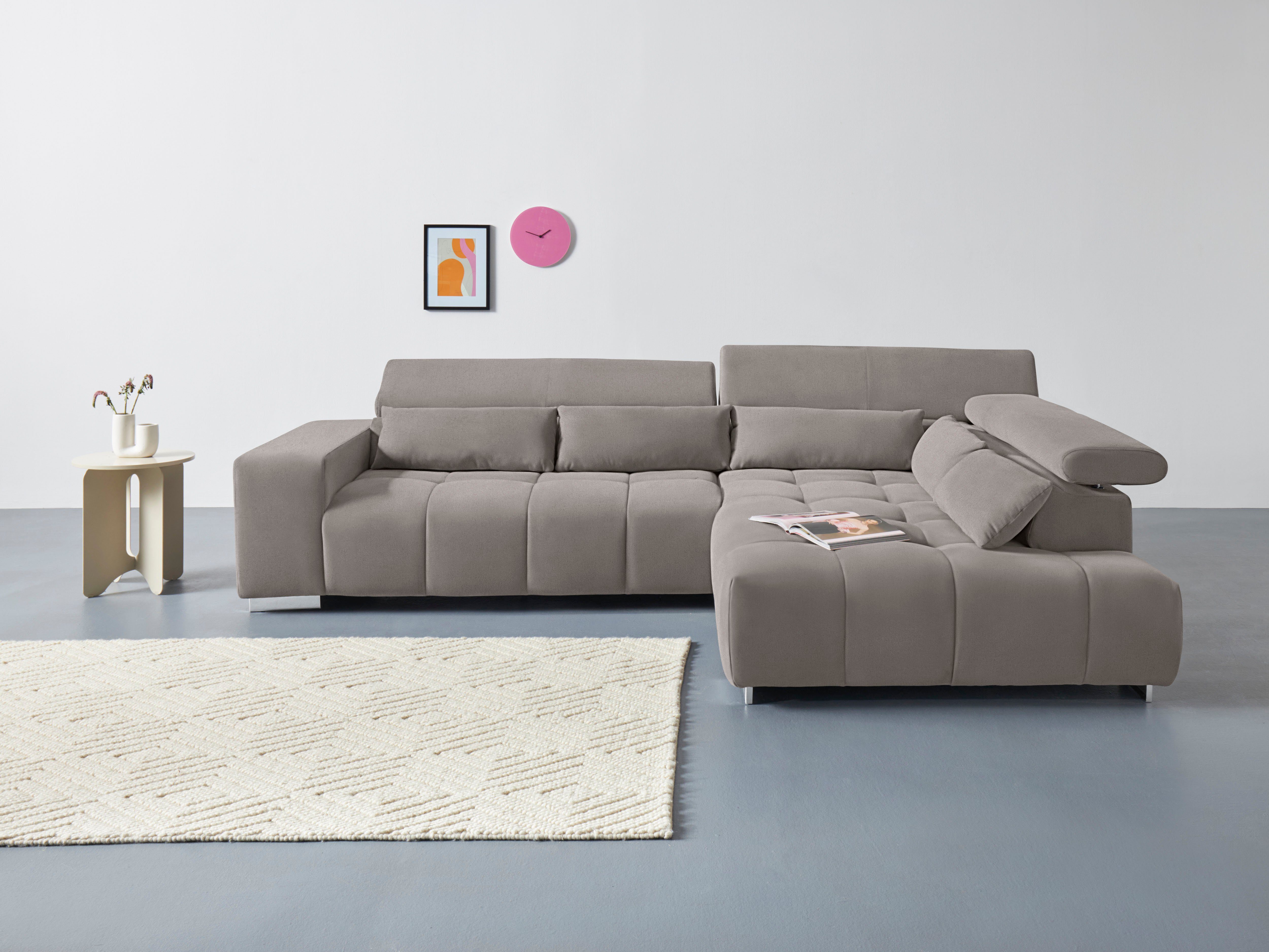 COTTA Ecksofa Orion L-Form, mit Kopfteilverstellung günstig online kaufen
