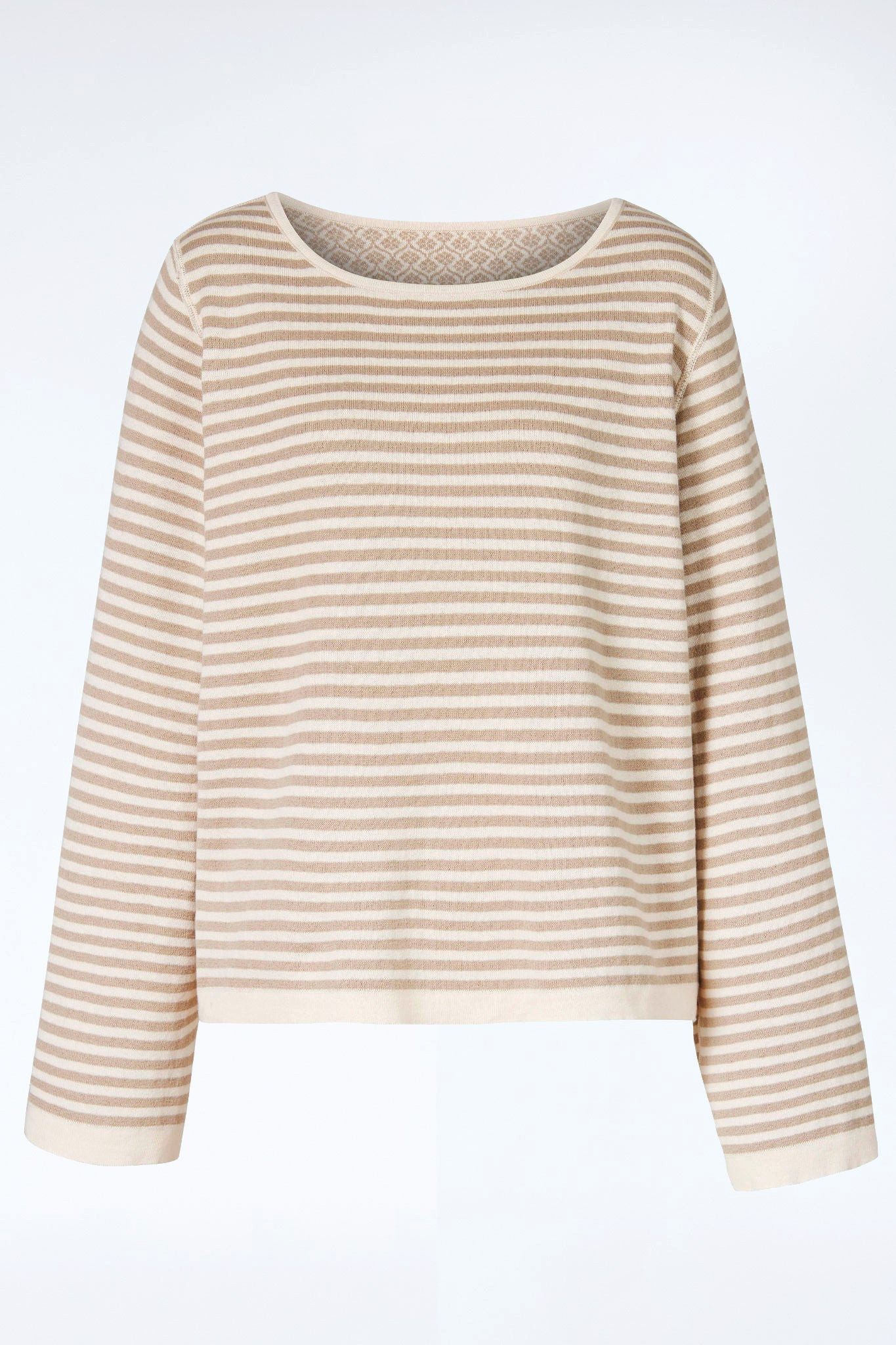Himalaya Clothing Strickpullover Oversize Pullover Damen beidseitig tragbar - Weicher Jacquardpullover Wende-Sweater aus hochwertiger Bio-Baumwolle