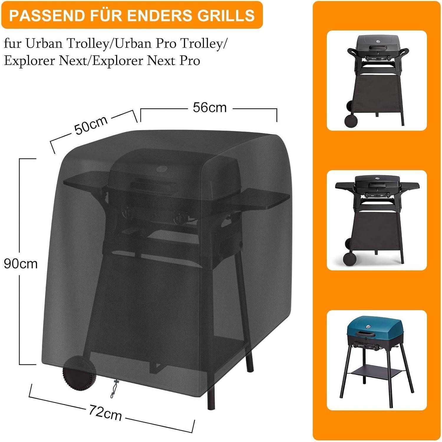 LuxusKollektion Grill-Schutzhülle Gasgrill Abdeckhaube für Enders URBAN PRO Explorer Next PRO H90cm