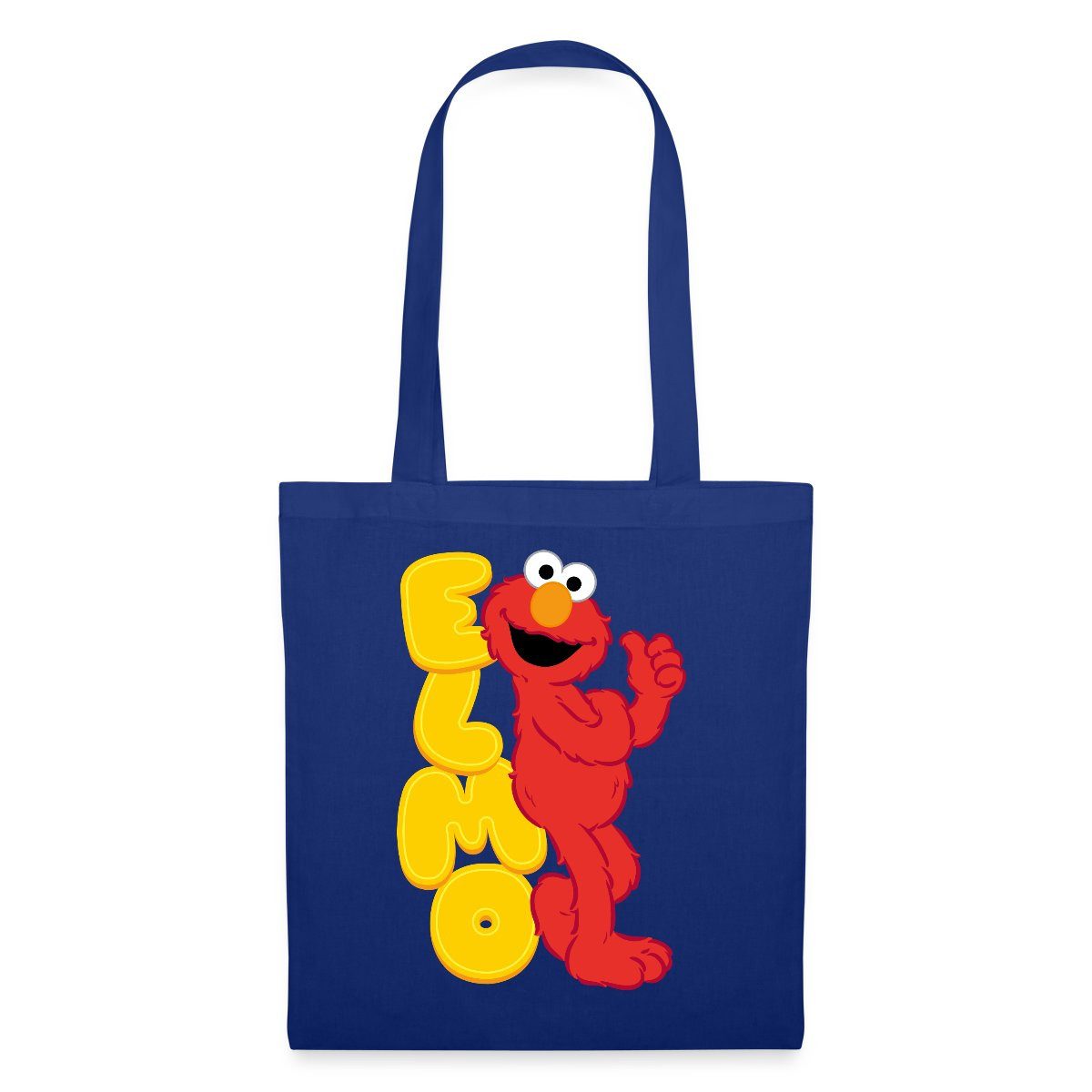 Henkeltasche Sesamstraße Elmo Mit Schriftzug Stoffbeutel