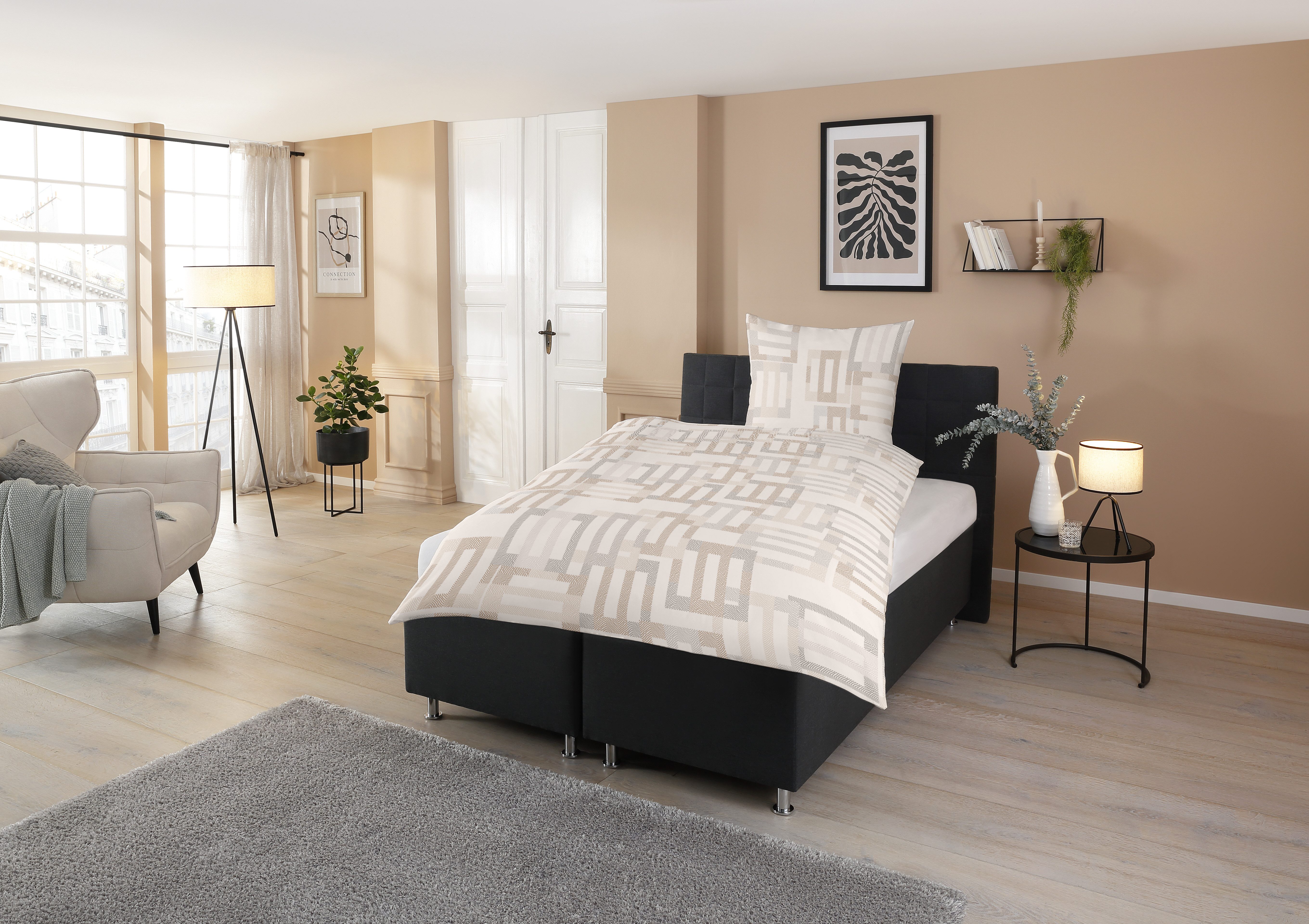 CASATEX Bettwäsche Yasin, Interlock-Jersey, 2 teilig, grafisch, modern und günstig online kaufen