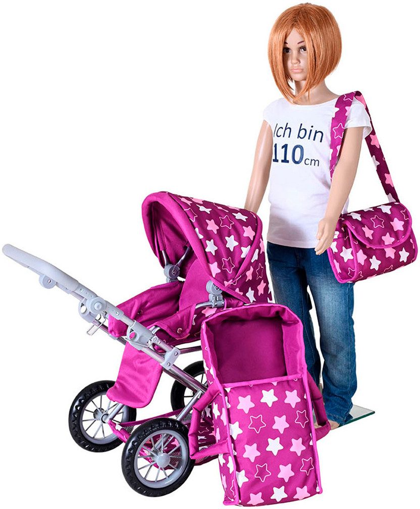 Knorrtoys® Kombi-Puppenwagen Ruby, mit Wickeltasche günstig online kaufen