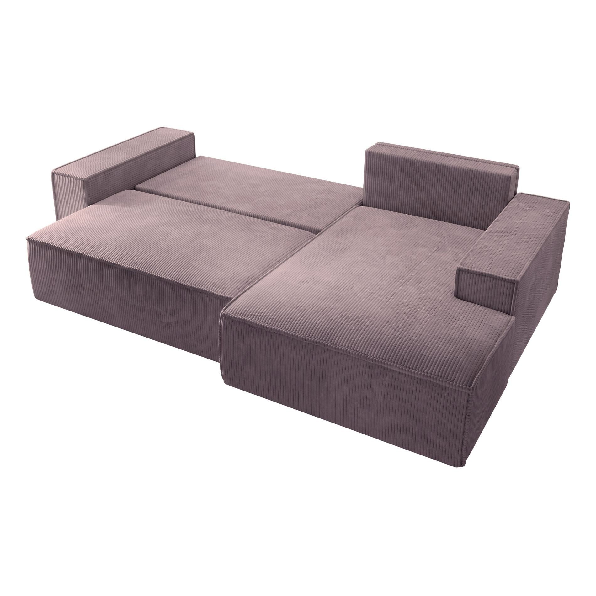 Selsey Ecksofa FARESE NEW, mit Schlaffunktion, Bettkasten und tierfreundlichem Cordbezug, 267 cm