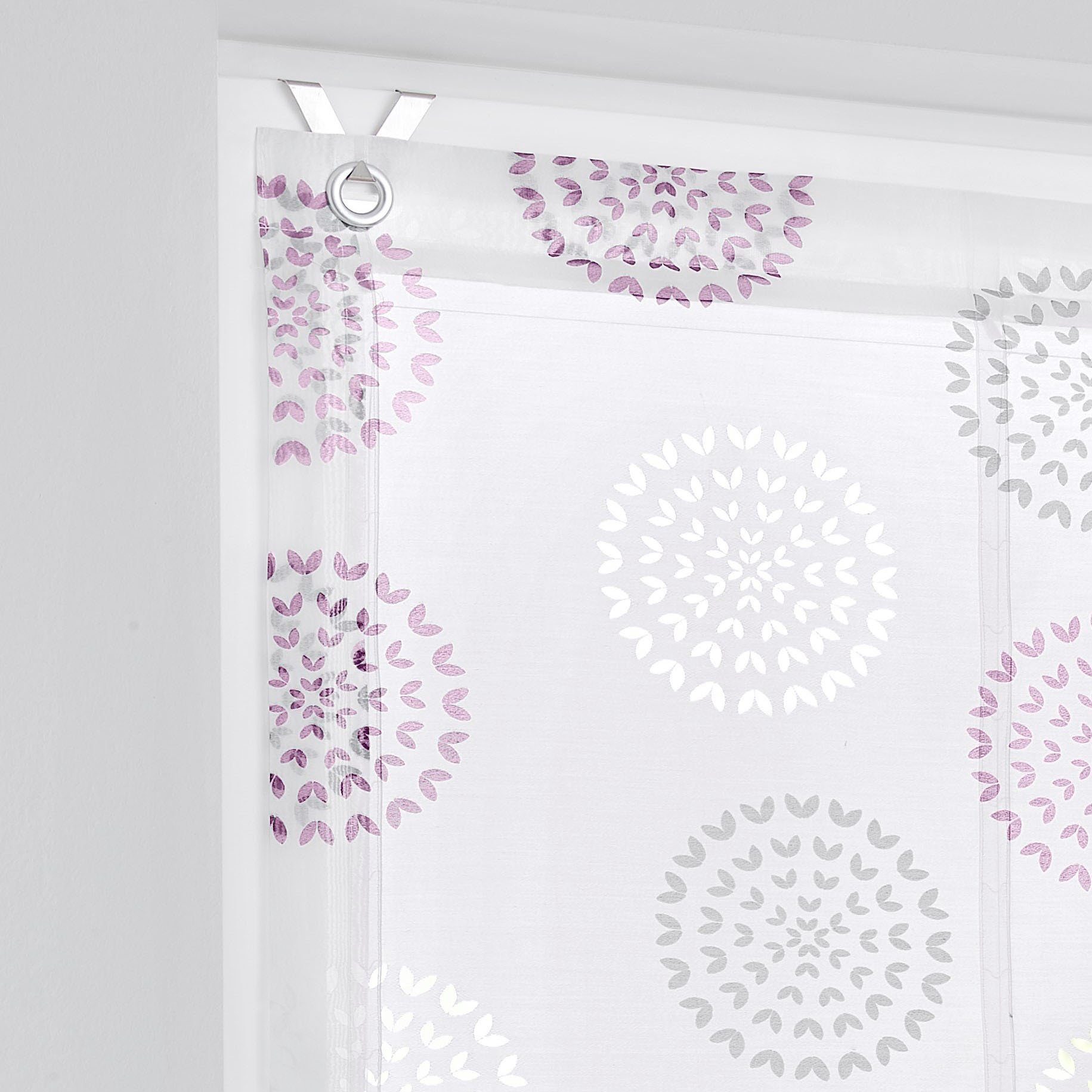 Kutti Raffrollo Bella, mit Hakenaufhängung, ohne Bohren, freihängend, weiß, günstig online kaufen