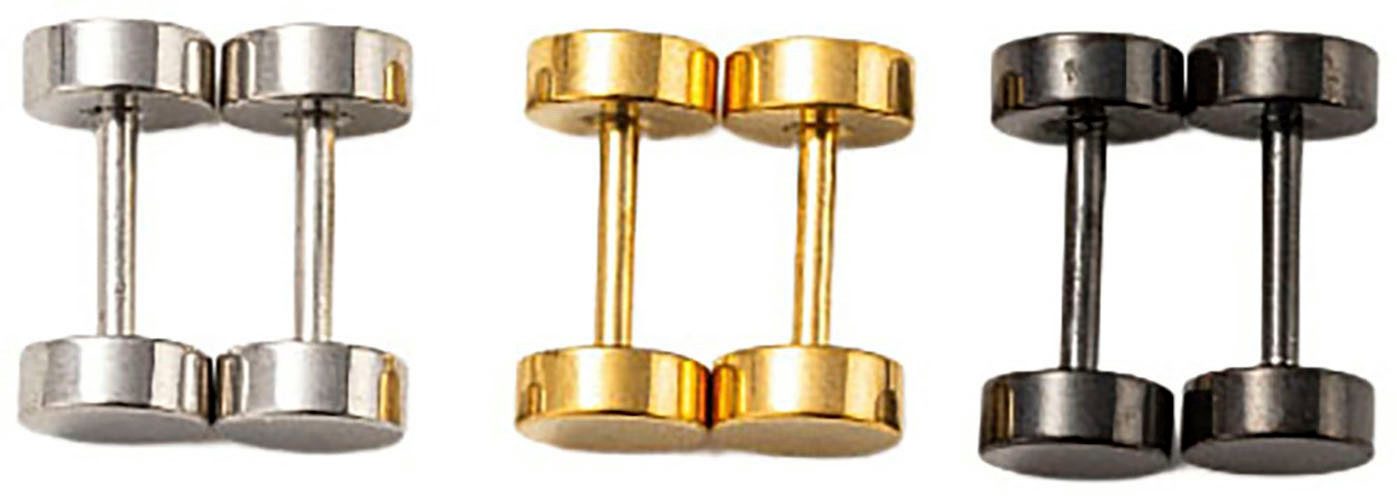 Firetti Ohrstecker-Set Multipack Schmuck Geschenk Edelstahl Ohrschmuck Ohrringe (Set, 6-tlg), Made in Germany