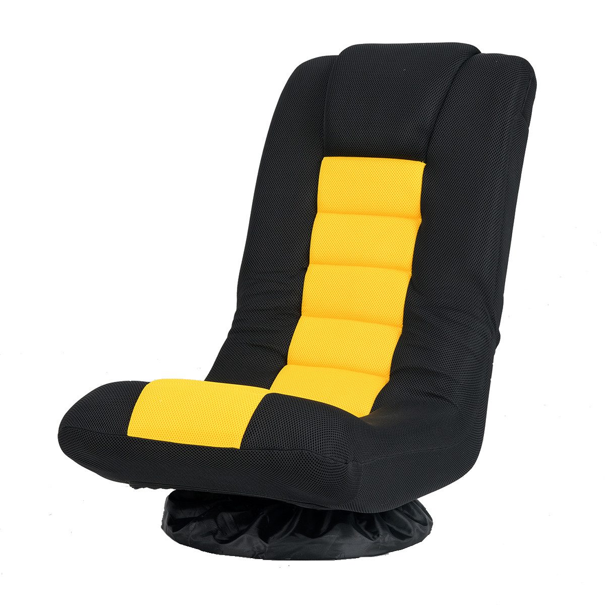 COSTWAY Relaxsessel, Bodenstuhl 360° drehbar, klappbar, verstellbar