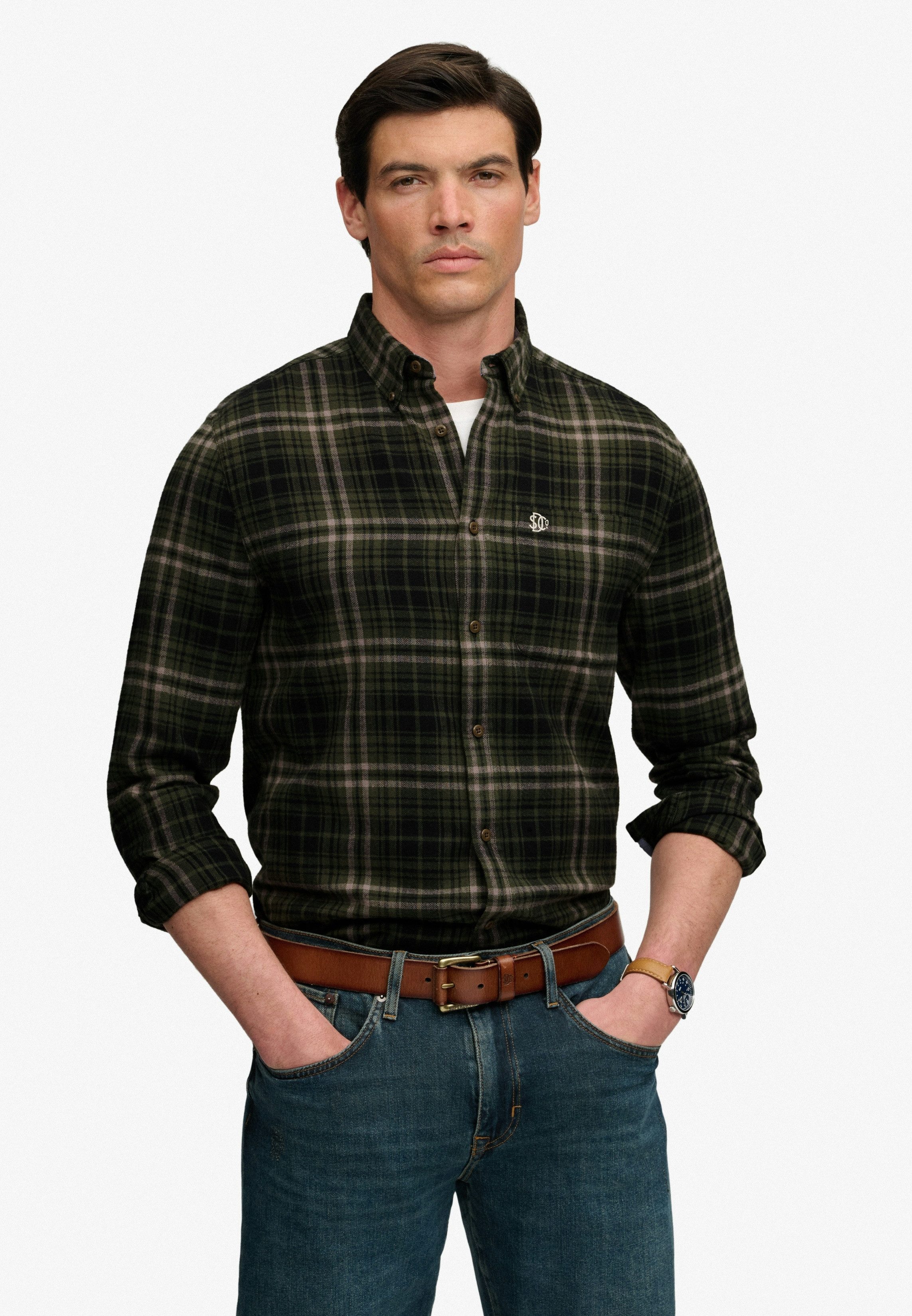 Superdry Langarmhemd L/S COTTON LUMBERJACK SHIRT Baumwolle, regular fit