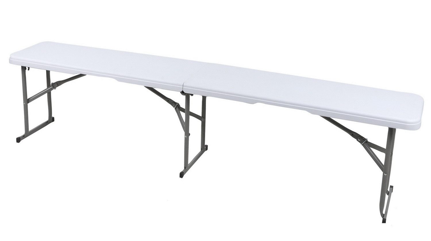 Sunnydays Gartenbank klappbare Campingbank Faltbank Klappbank faltbare Bank (Bierbank mit Stahlgestell), mit Griff für einfachen Transport