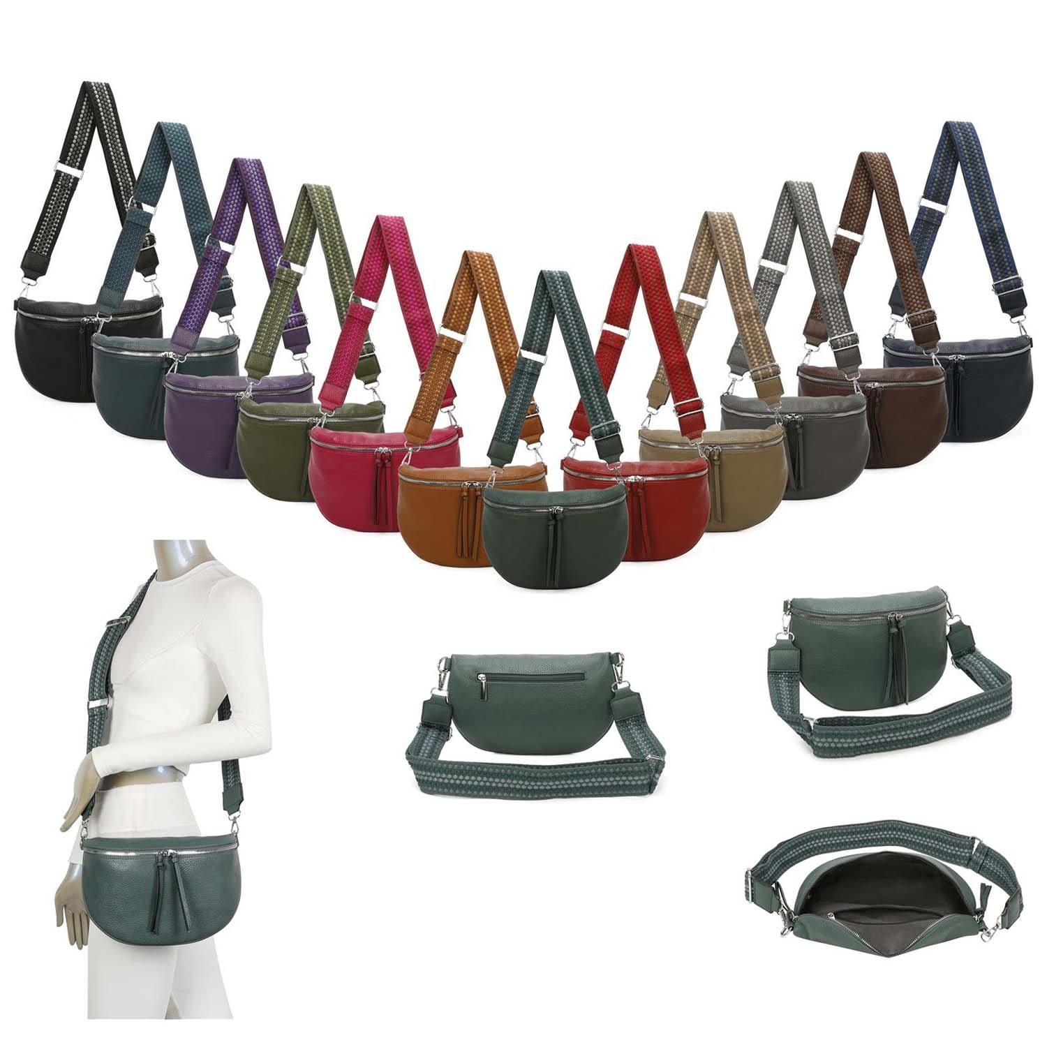 ITALYSHOP24 Schultertasche Damen Brusttasche Umhängetasche CrossBody günstig online kaufen