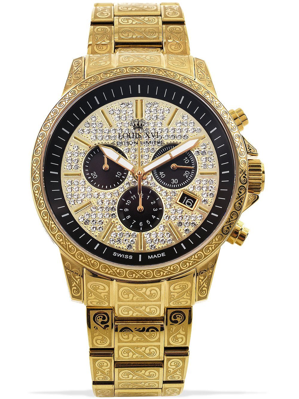 Quarzuhr Louis XVI LXVI1087 Palais Royale Chronograph Herrenuhr 43mm 5ATM Louis XVI LXVI1087 Palais Royale Chronograph Herrenuhr 43mm 5ATM