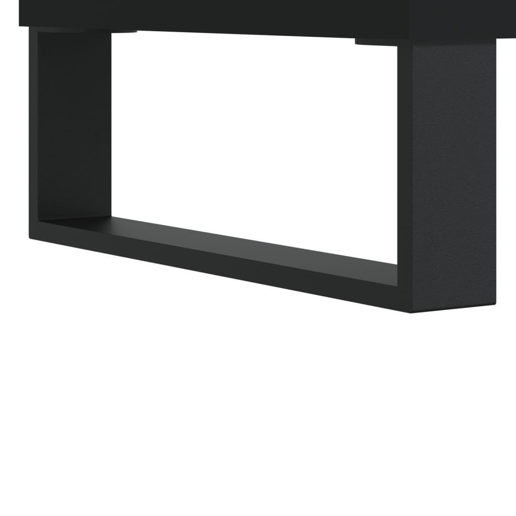 cm Schwarz 1-tlg. 84,5x38x89 Media-Regal Holzwerkstoff, Plattenschrank vidaXL