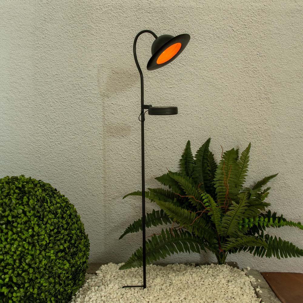 Steckleuchte Gartenlampe schwarz näve Solarleuchte, Akku Solarleuchte H LED LED IP44 Erdspieß