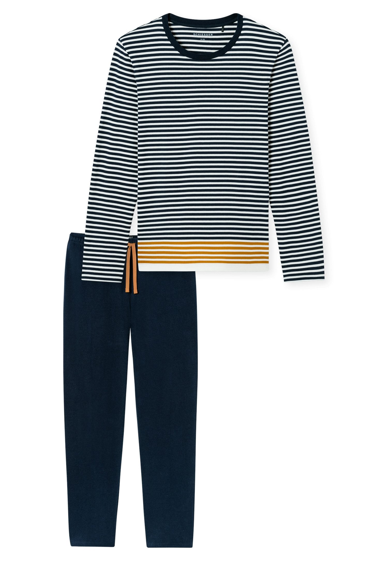 Schiesser Schlafanzug Casual Nightwear (2 tlg) Rundhalsausschnitt, langärme günstig online kaufen