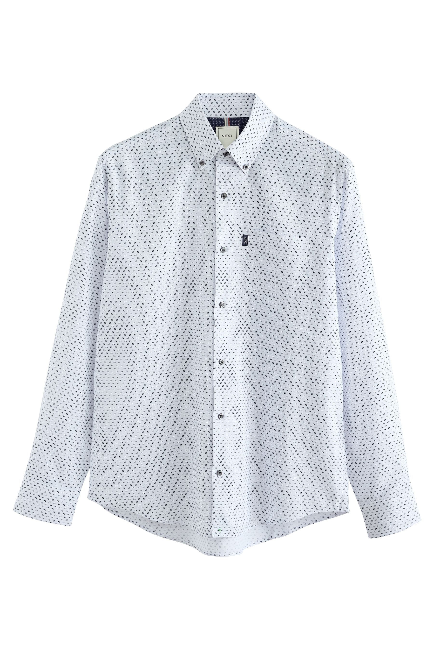 Langarmhemd Pflegeleichtes Button-Down-Oxford-Hemd