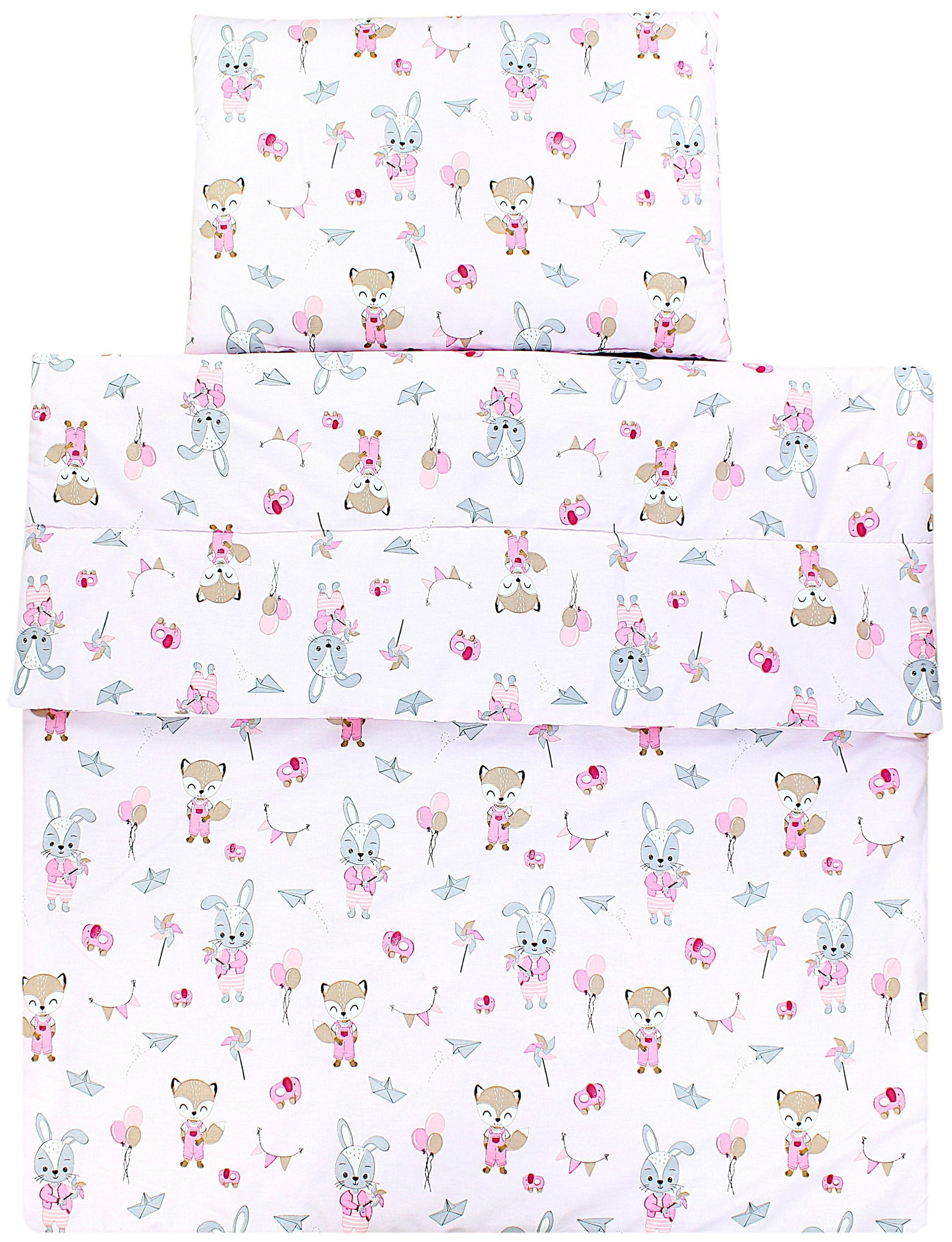 TupTam Kinderbettdecke Kinder Gemusterte Bettdecken Set Ganzjahresdecke Kopfkissen 2tlg.