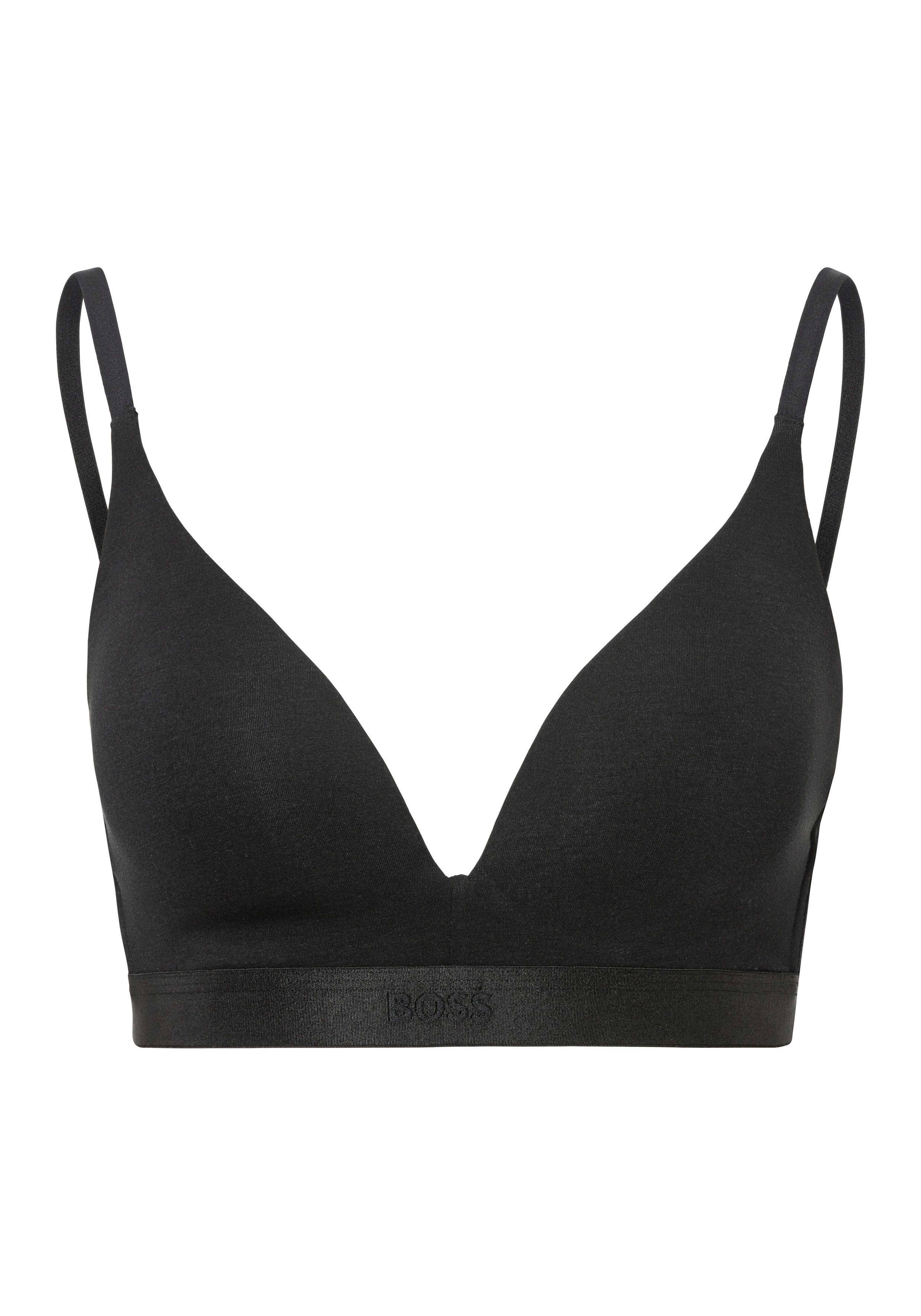 BOSS Triangel-BH TRIANGLE PADDED BEA mit BOSS Schriftzug auf elastischen Bund
