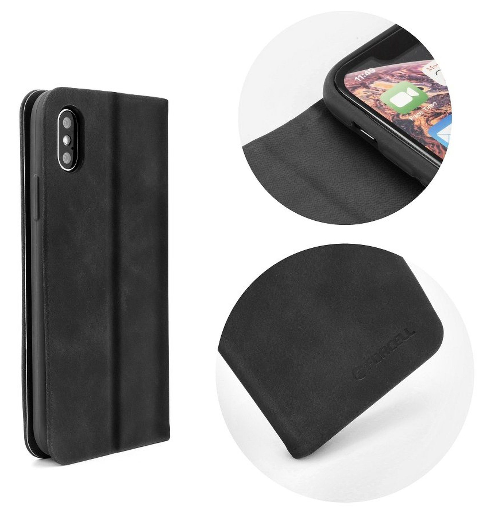 cofi1453 Handyhülle Bucht Tasche, Kunstleder Schutzhülle Handy Wallet Case Cover mit Kartenfächern