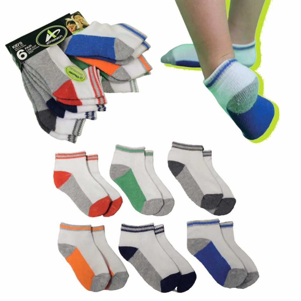 Sneakersocken 6er-Pack Low-Cut-Sportsocken bunt Gr. 27-34