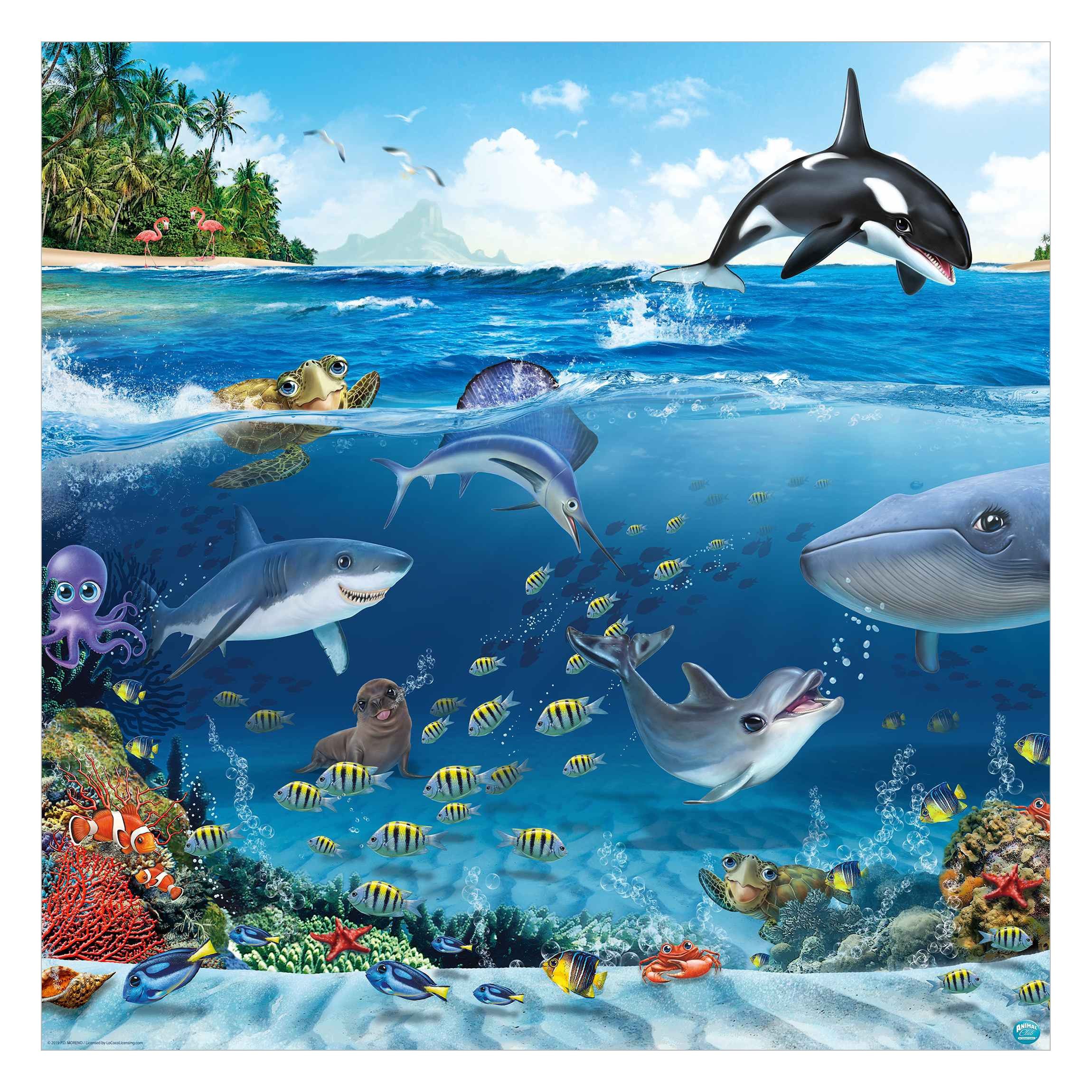 Bilderdepot24 Kindertapete Kinderzimmer Unterwasserwelt Tiere Fische günstig online kaufen