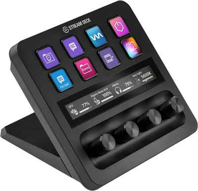 Elgato Streaming-Box Stream Deck +, Backlit, Hotkeys and Media Keys, Integrated Stand, Customizable Keys
