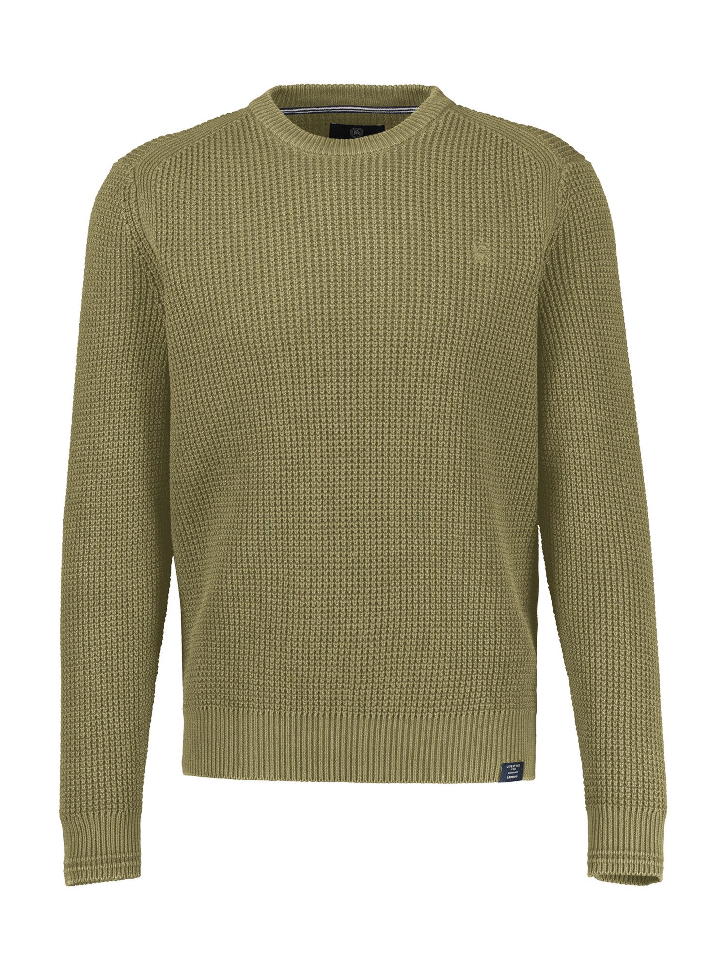Strickpullover Herren Crewneck-Stricker in Strukturqualität
