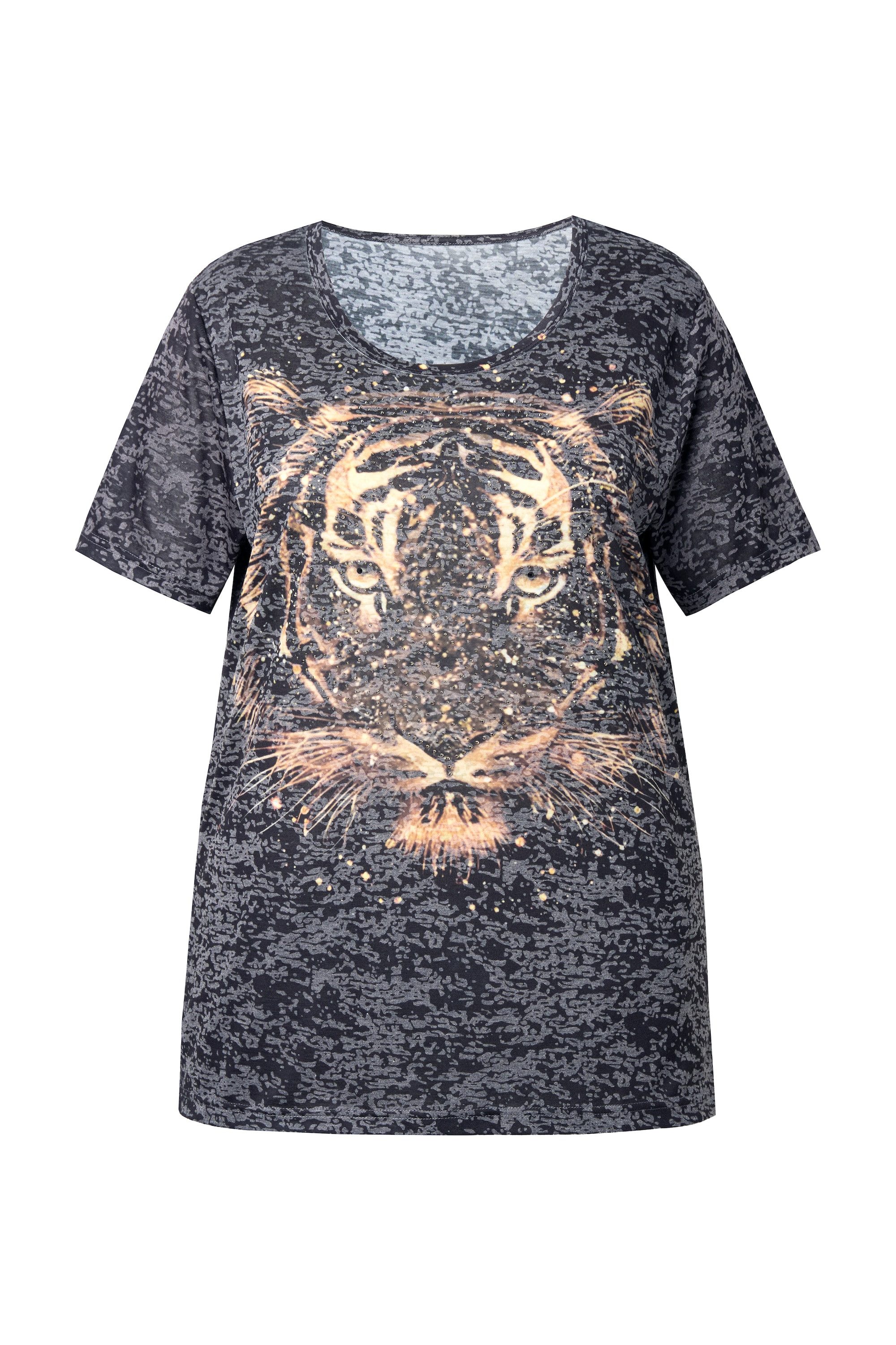 Angel of Style T-Shirt T-Shirt Glitzersteinchen auf dem Tigerkopf günstig online kaufen